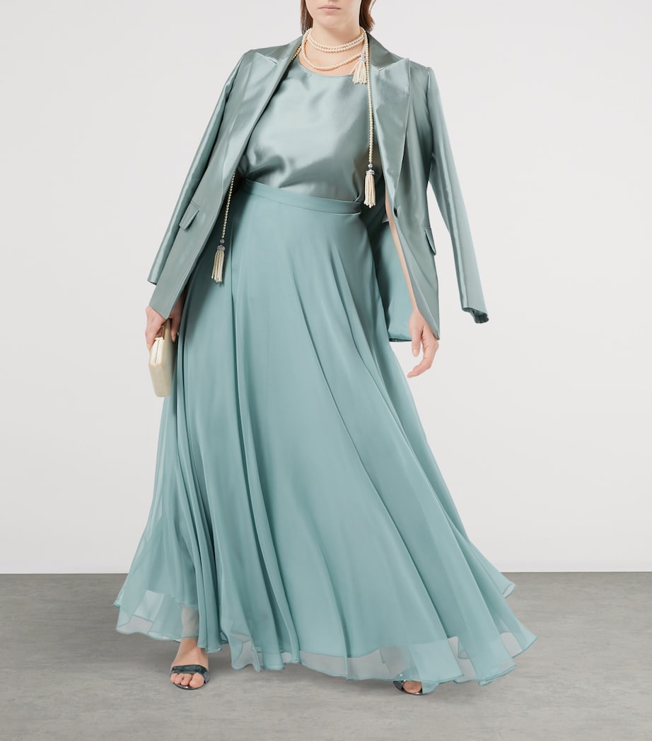 Fontana Maxi Skirt PASTEL GREEN Image 4