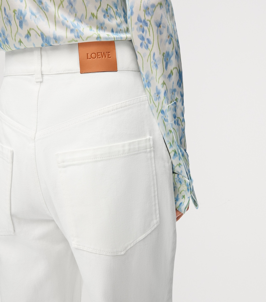 Wide-Leg Trousers WHITE Image 5