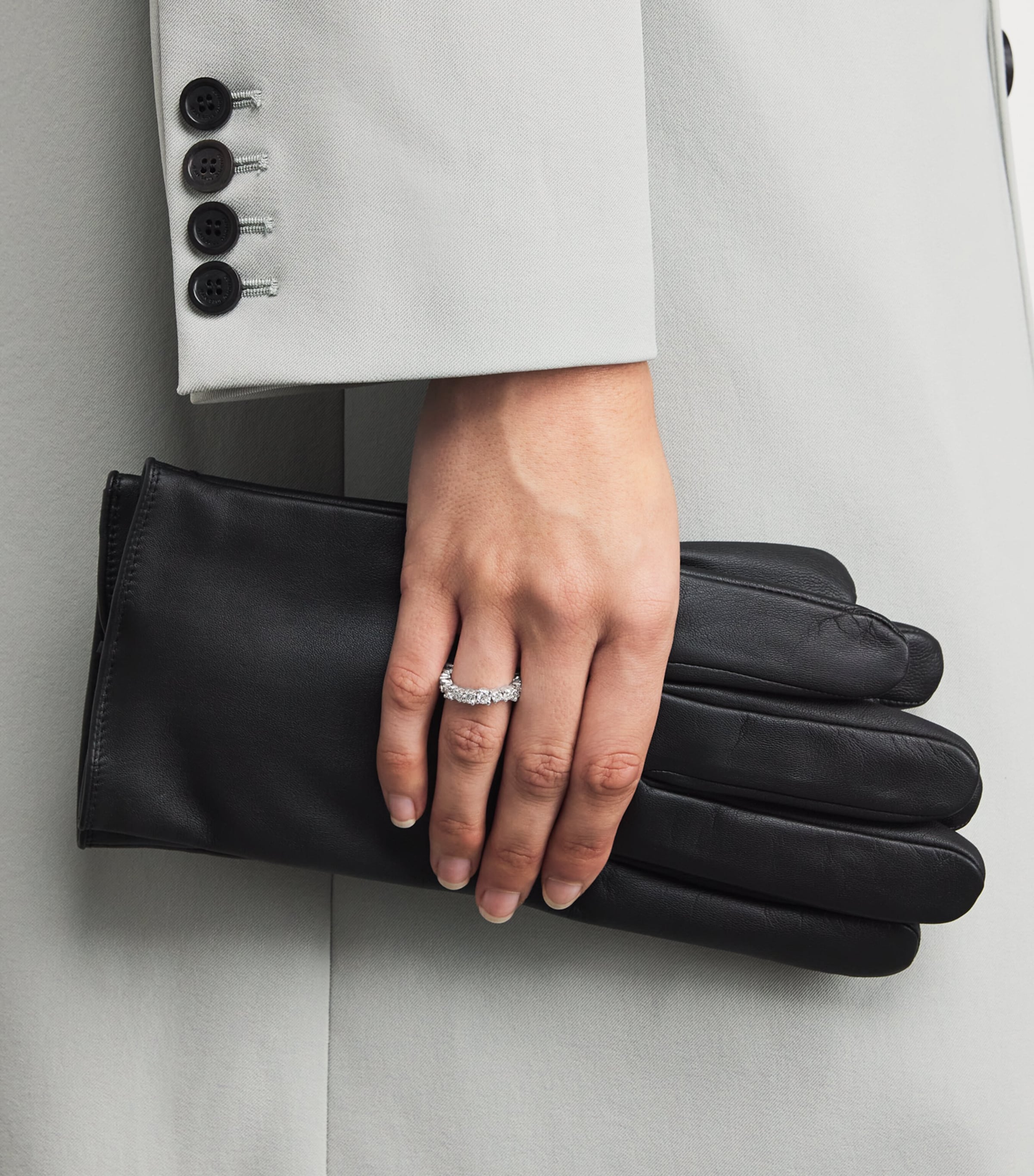 White Gold and Diamond Classic Eternity Ring (Size 7) 18K WG/WD Image 2