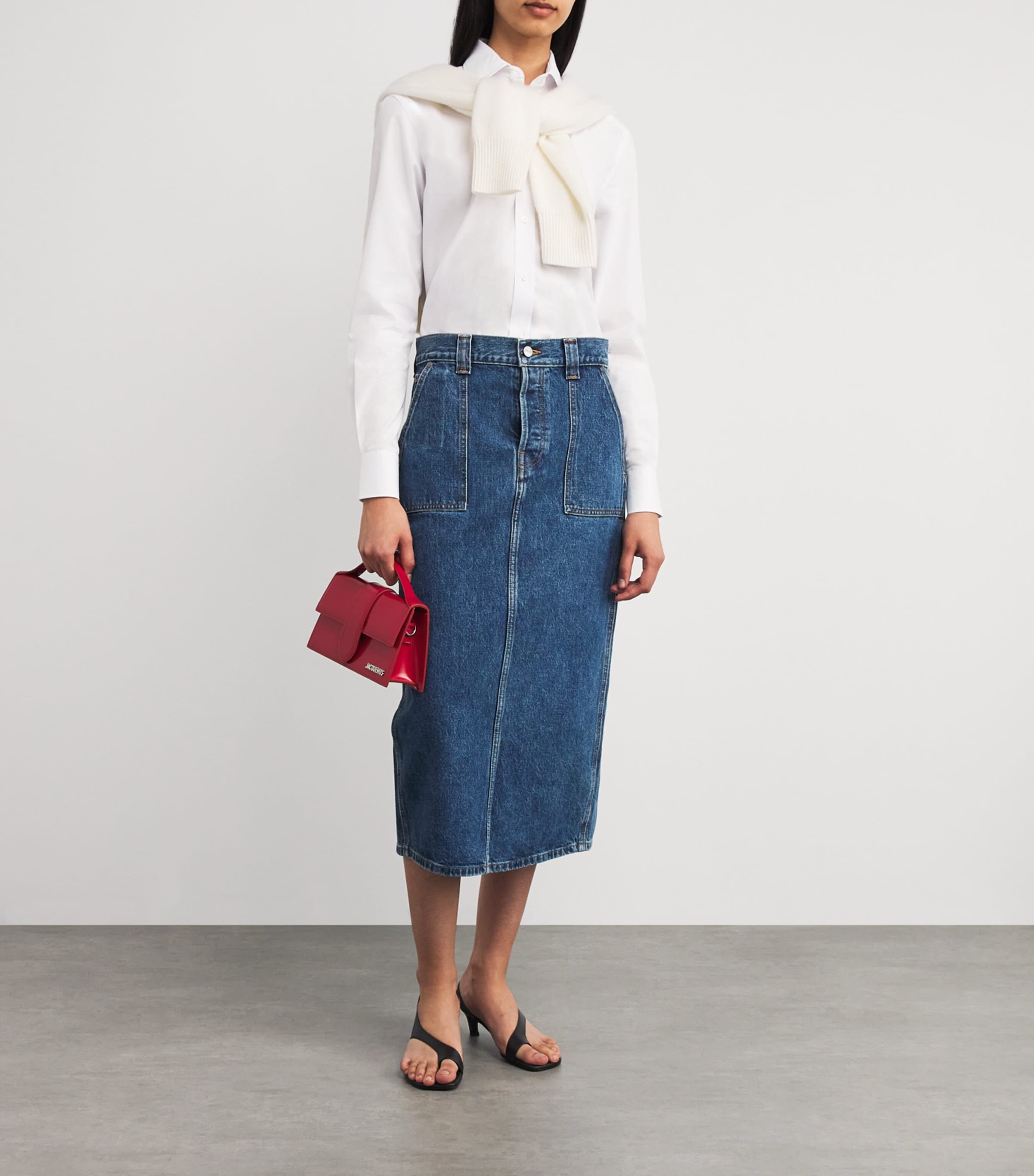 Organic Cotton The Boyfriend Shirt WHITE Image 2