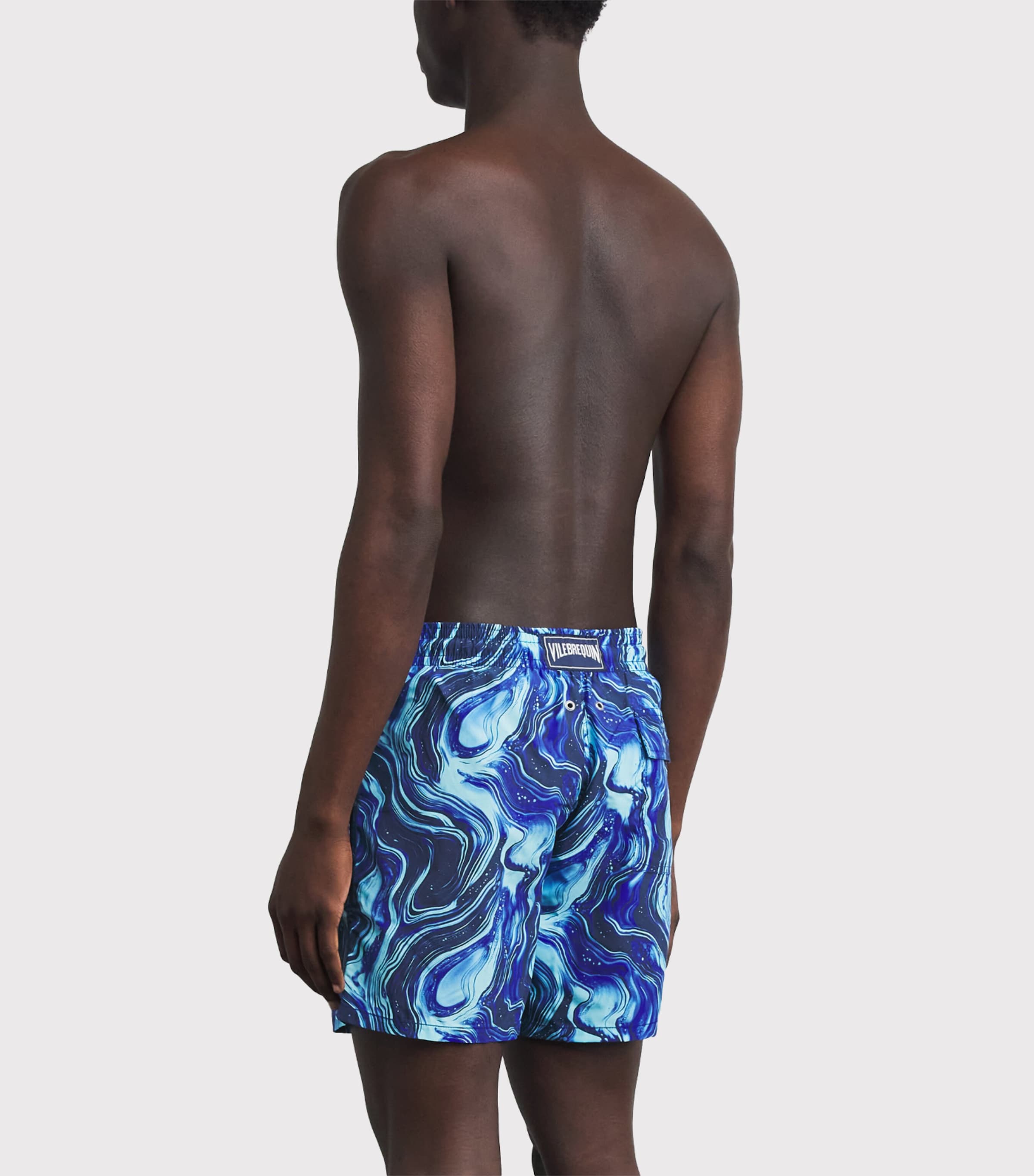 Vilebrequin Mens Marble Print Moorea Swim Shorts Versailles Image 4