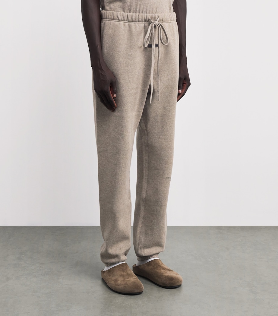 Cotton-Blend Logo Sweatpants HOMESTEAD HEATHER Image 3