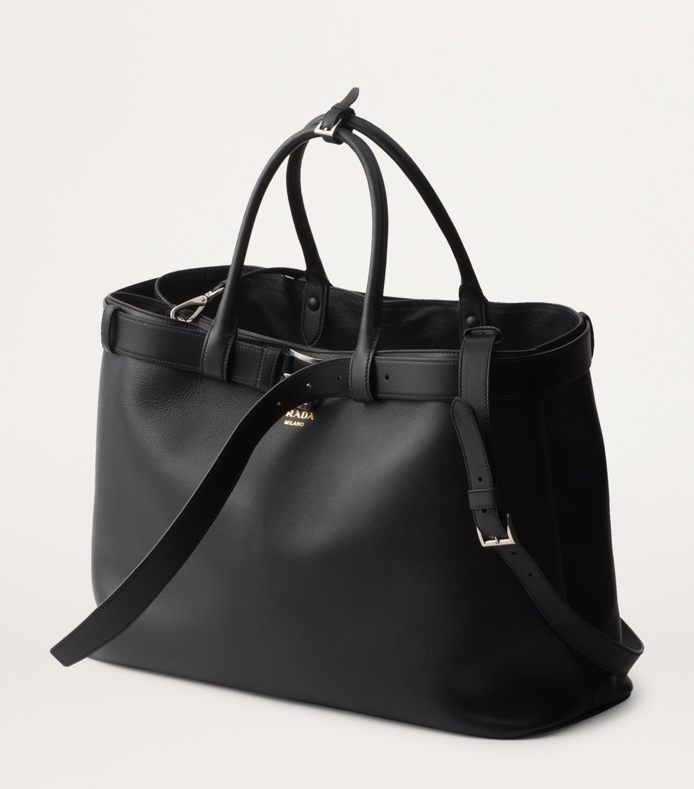 Leather Buckle Tote Bag F0002 Image 2