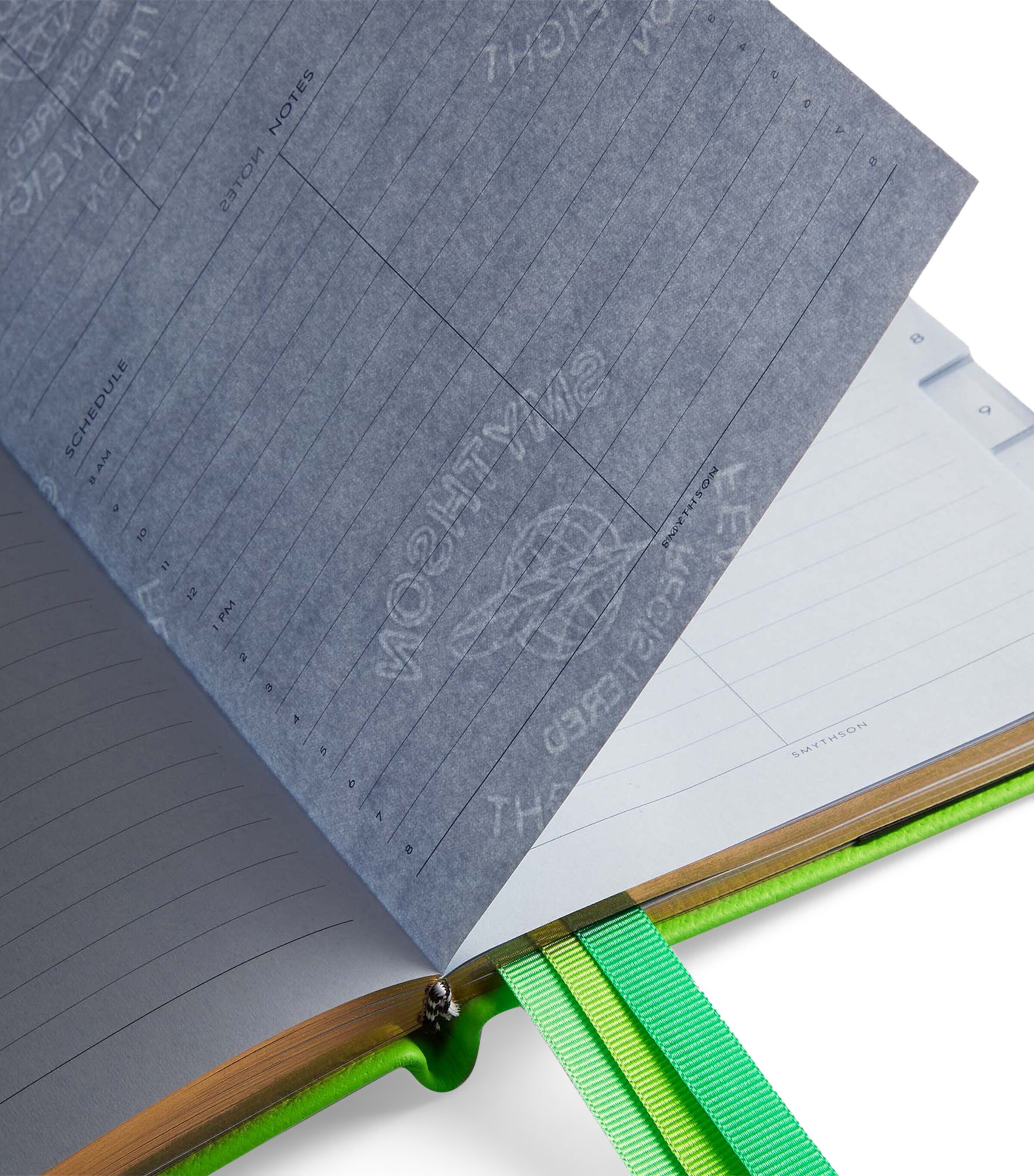 Leather Soho Planner Notebook APPLE GREEN Image 4