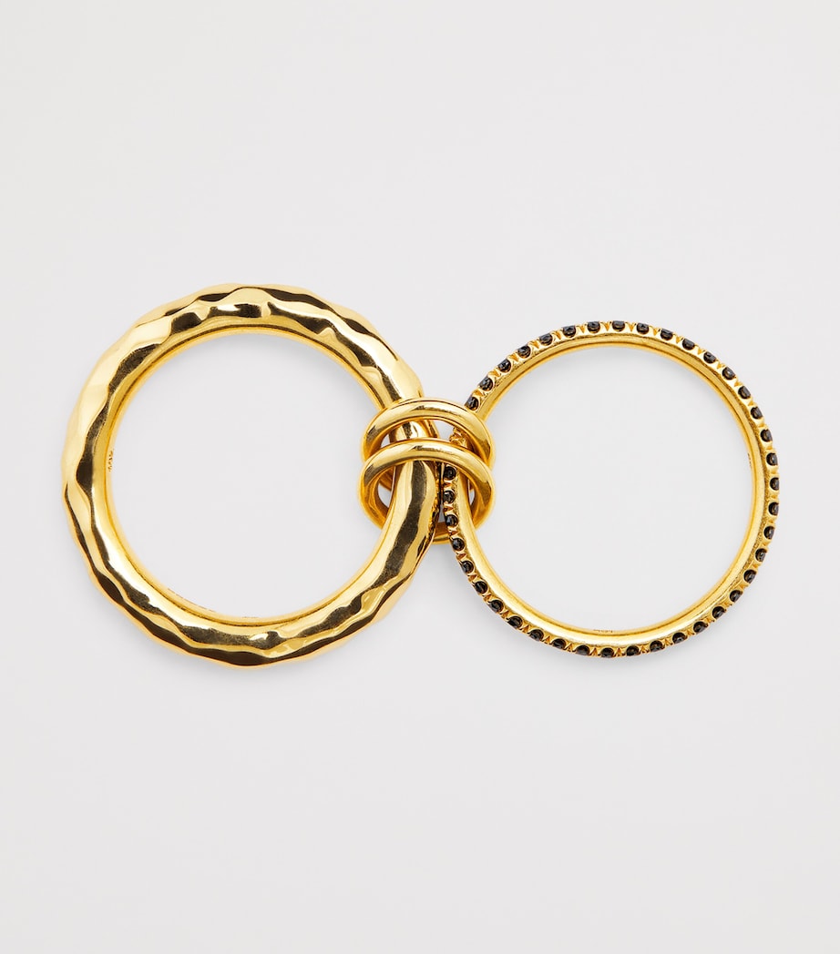 Yellow Gold and Black Diamond Osric Vulcan Ring YELLOW GOLD Image 3