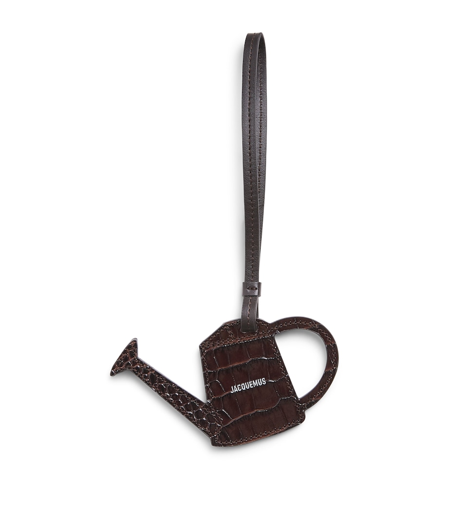 Jacquemus Leather Watering Can Charm Dark Brown Image 1