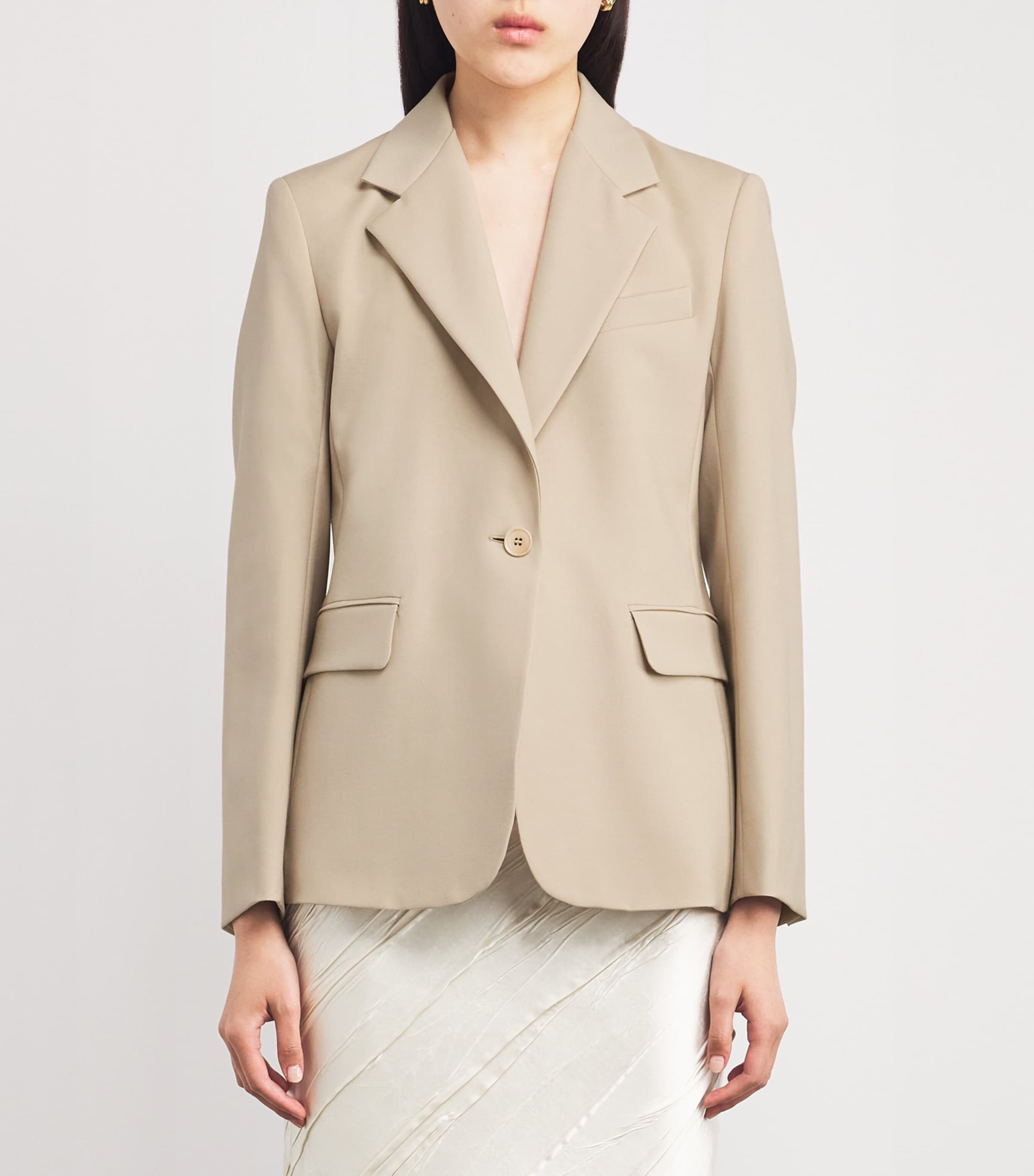 Virgin Wool Blazer BEIGE Image 3
