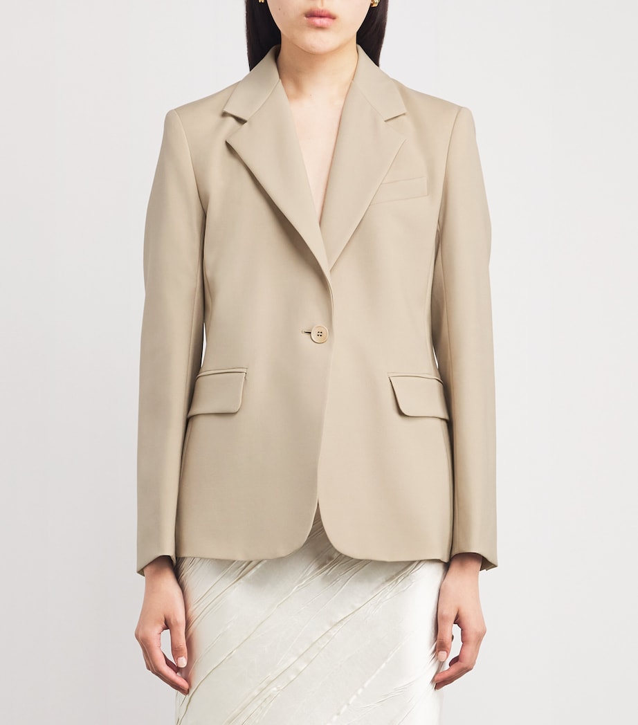 Virgin Wool Blazer BEIGE Image 3