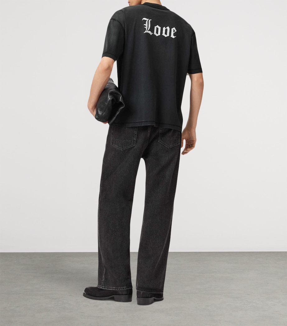 Organic Cotton Utopia Cropped T-Shirt WASHED BLACK Image 4