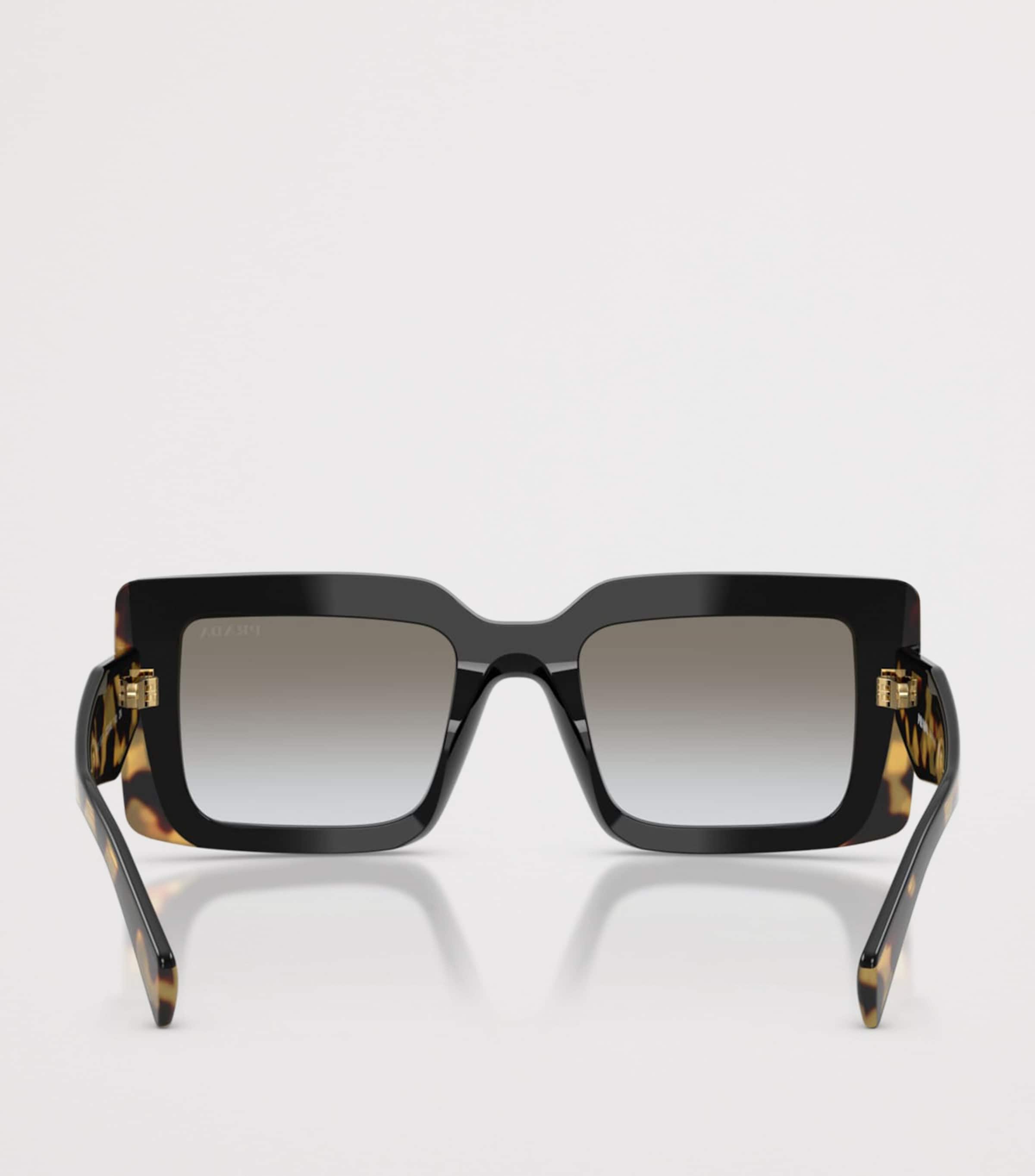 Prada PR D01S  Rectangle Sunglasses Black Image 4