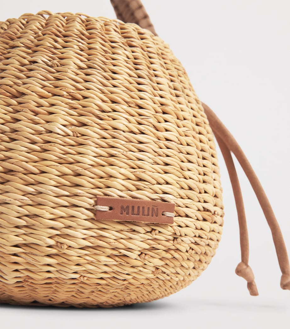 Muun Straw Lily Anne Top-Handle Bag Natural Image 6