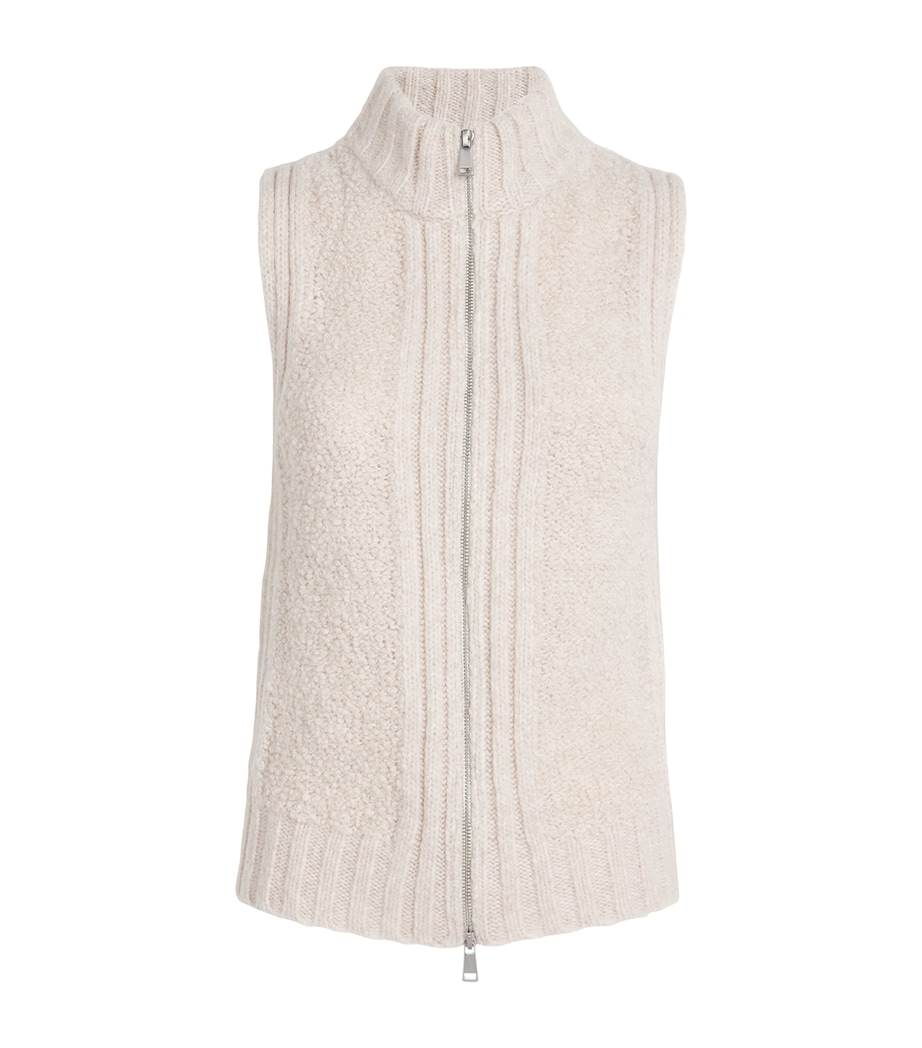 Teddy Bouclé Gilet PALE OATMEAL Image 1