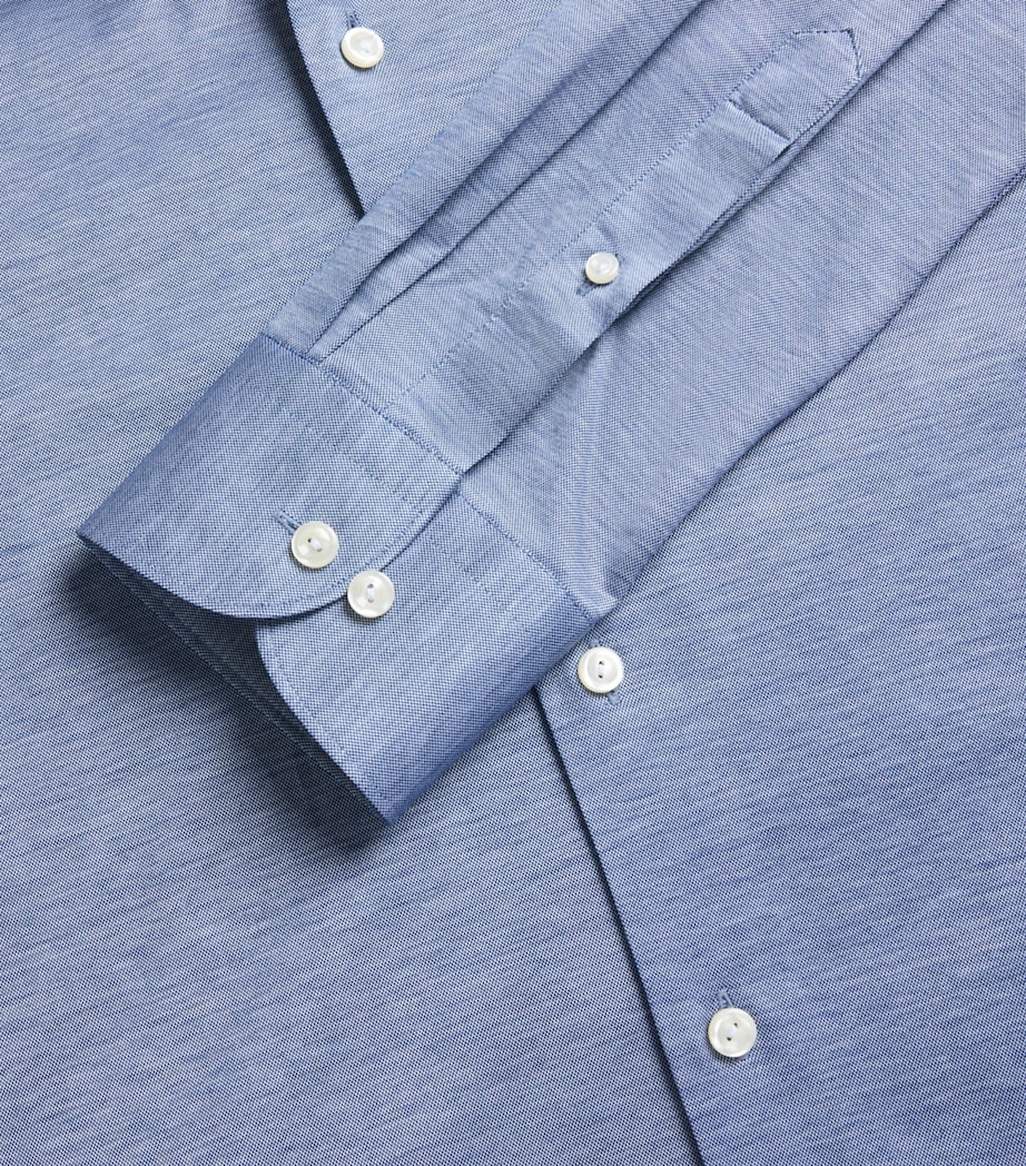 Cotton Filo di Scozia Shirt 26 DARK BLUE Image 2