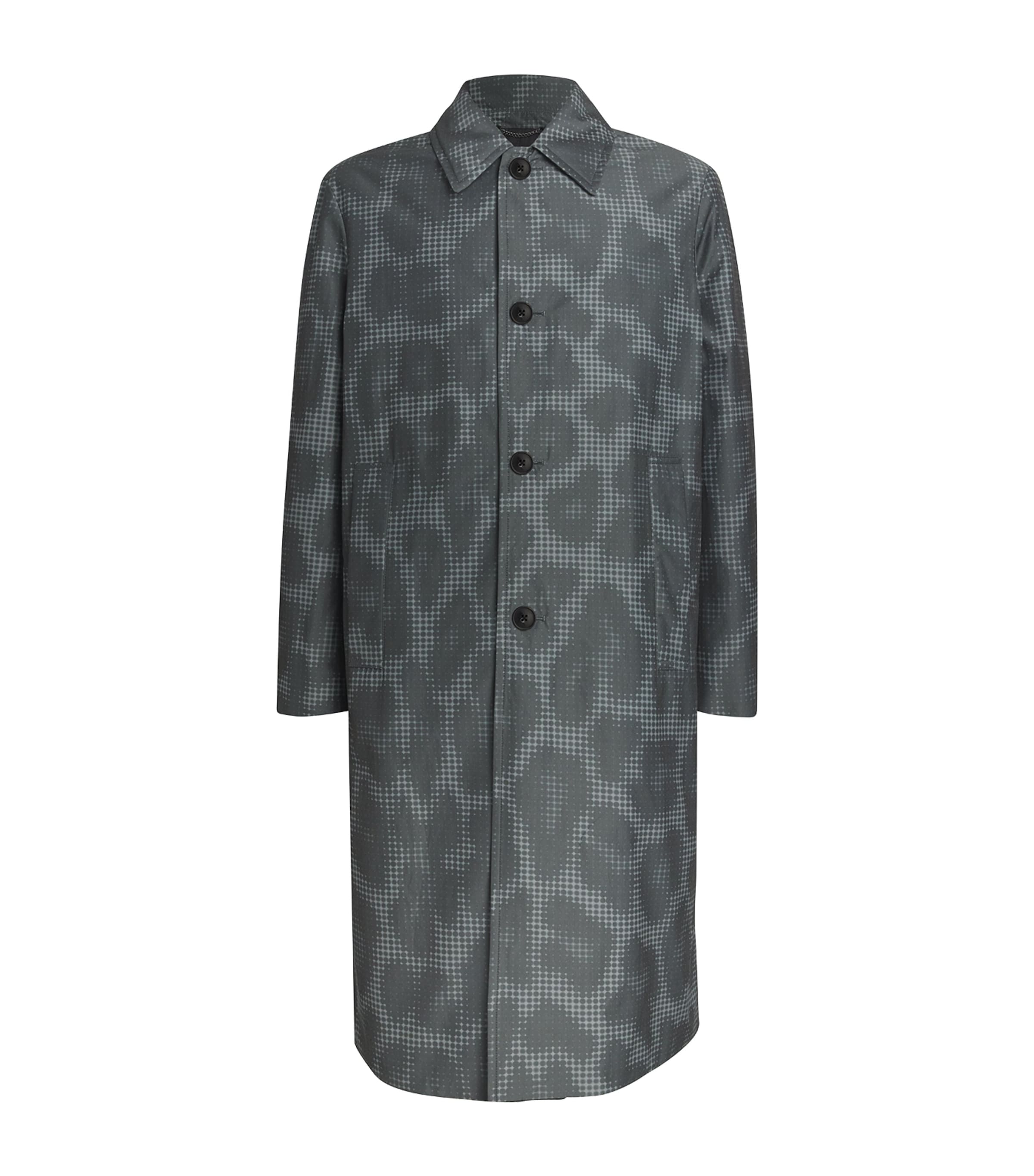 Shop Dries Van Noten Leopard Print Mac Coat In Ivory