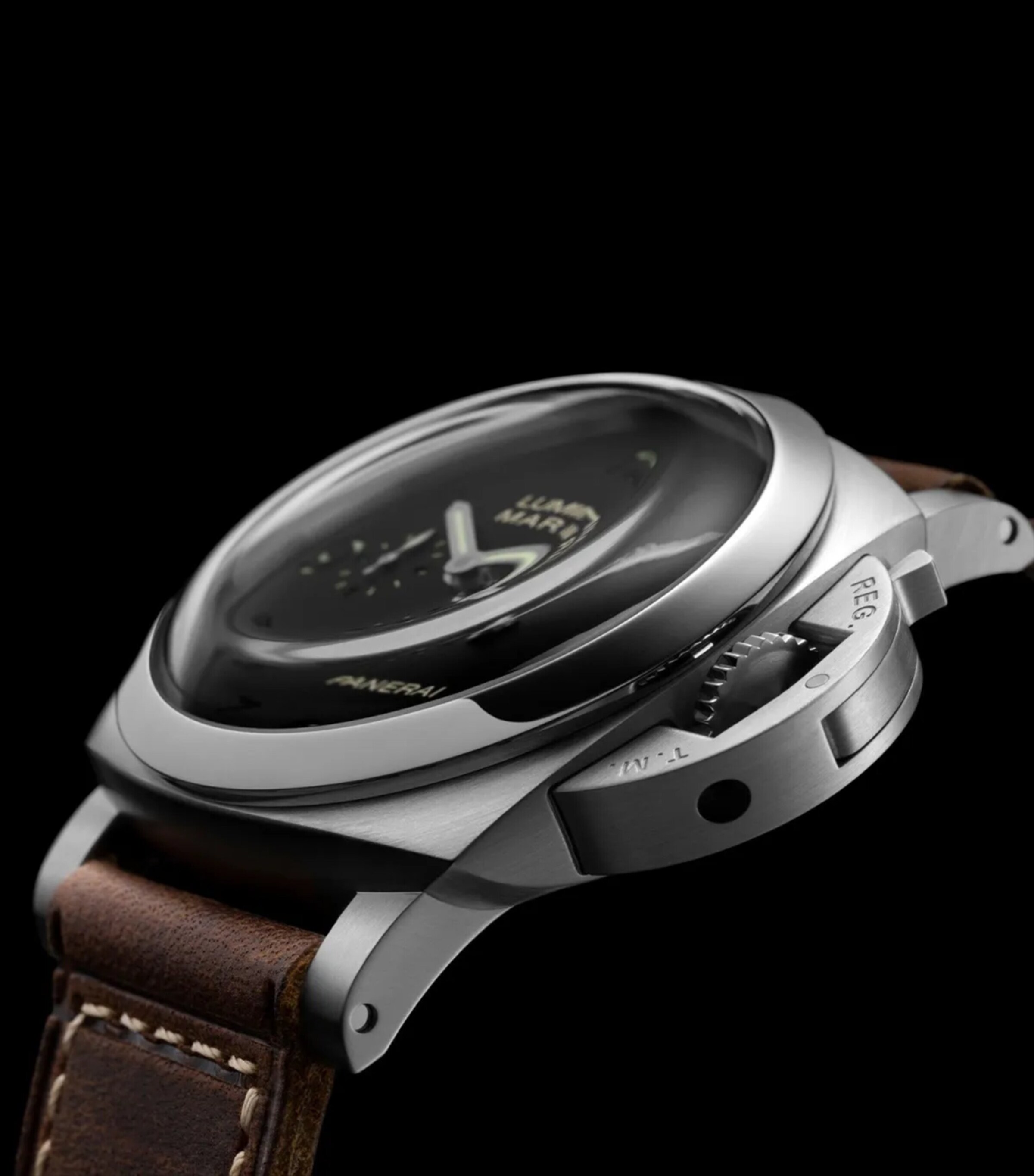 Panerai Stainless Steel Luminor Watch 44mm Black Image 5