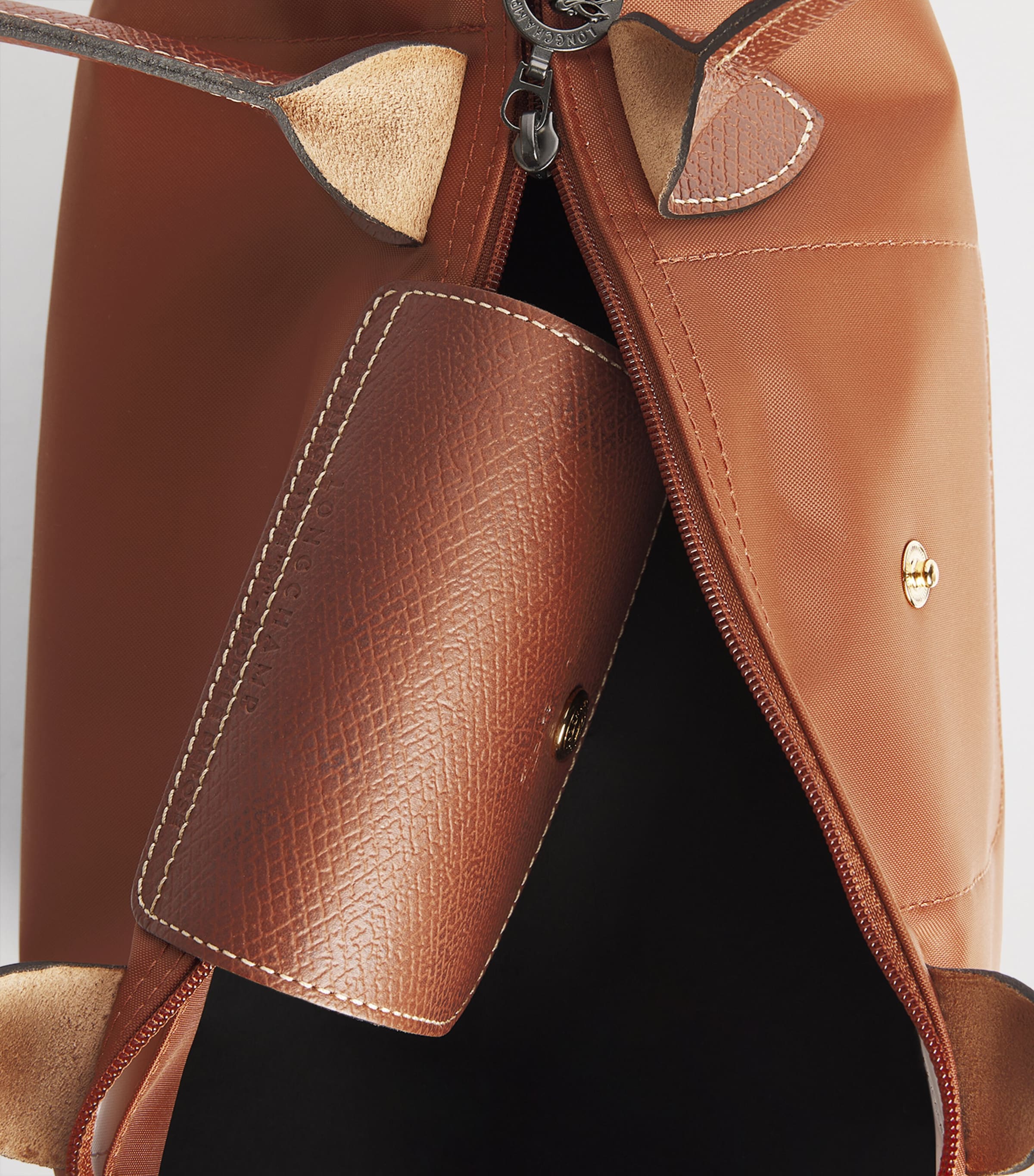Longchamp Medium Le Pliage Original Handbag Cognac Image 6