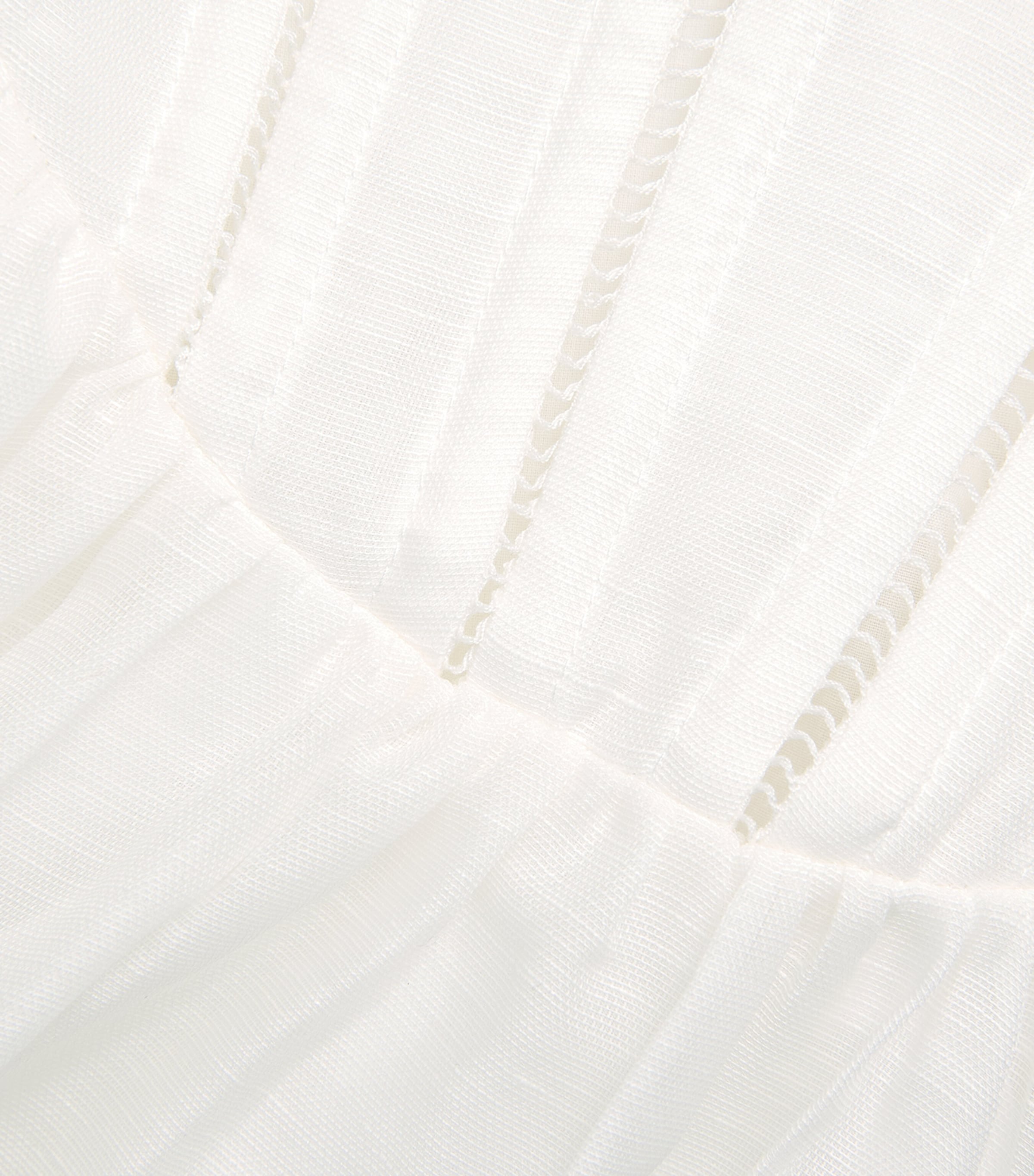 Zimmermann Womens Linen-Silk Luna Corset Midi Dress Ivory Image 6