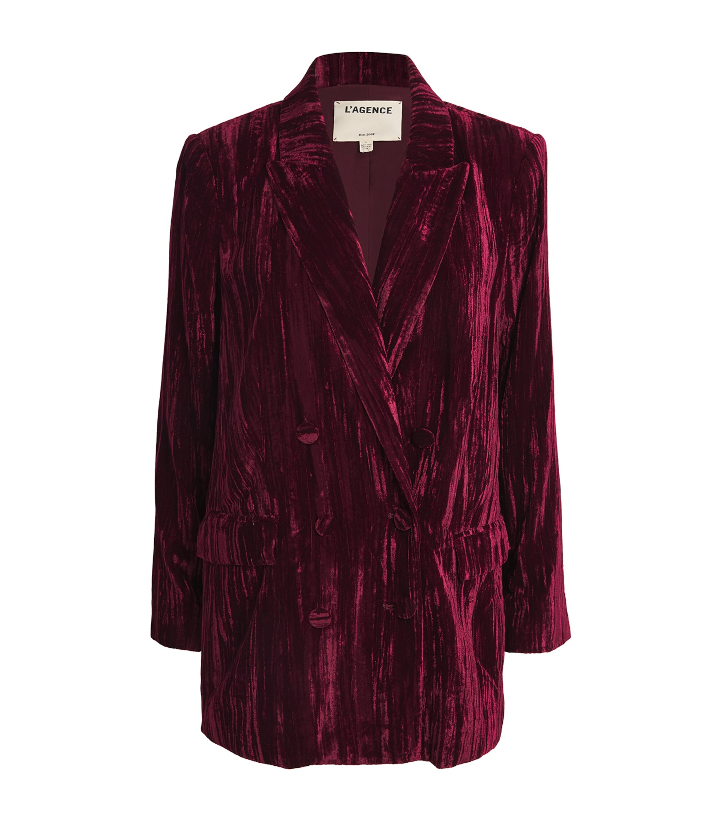 L AGENCE VELVET AIMEE OVERSIZED BLAZER