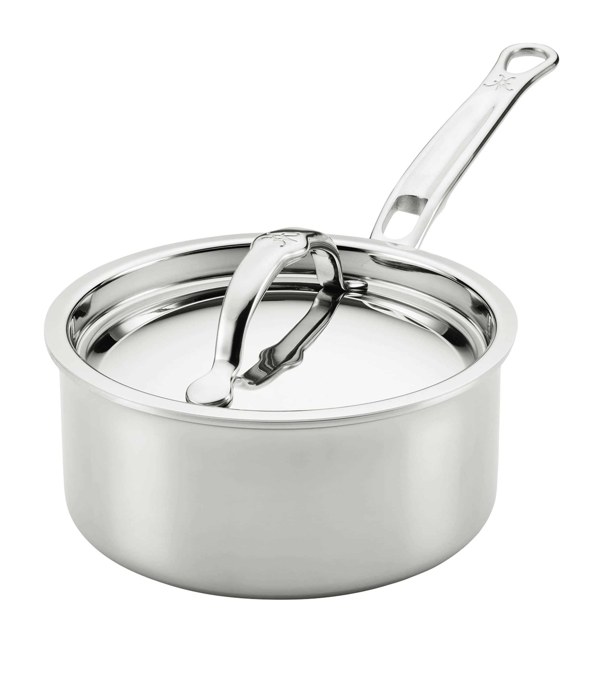Hestan Probond Luxe Covered Saucepan In Silver