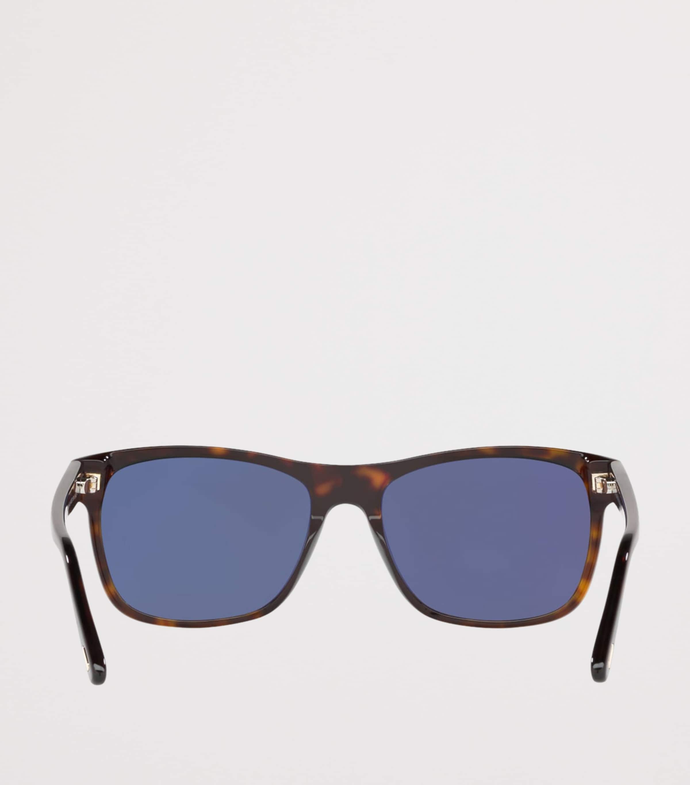 Tortoiseshell Giulio Rectangular Sunglasses BROWN Image 5