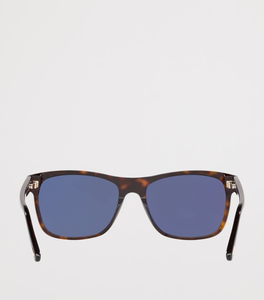 Tortoiseshell Giulio Rectangular Sunglasses BROWN Image 5