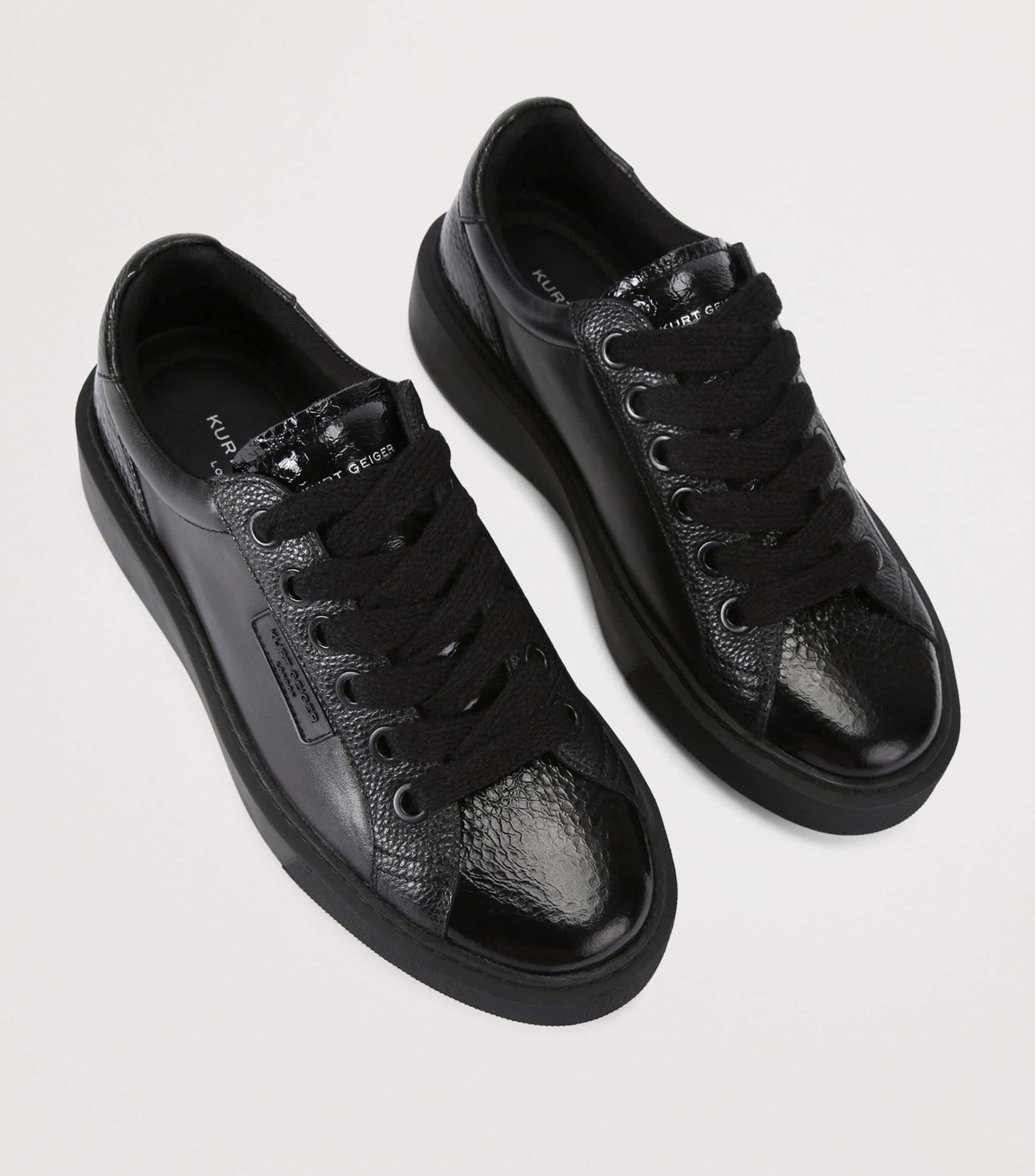 Leather Albion Sneakers BLACK Image 4