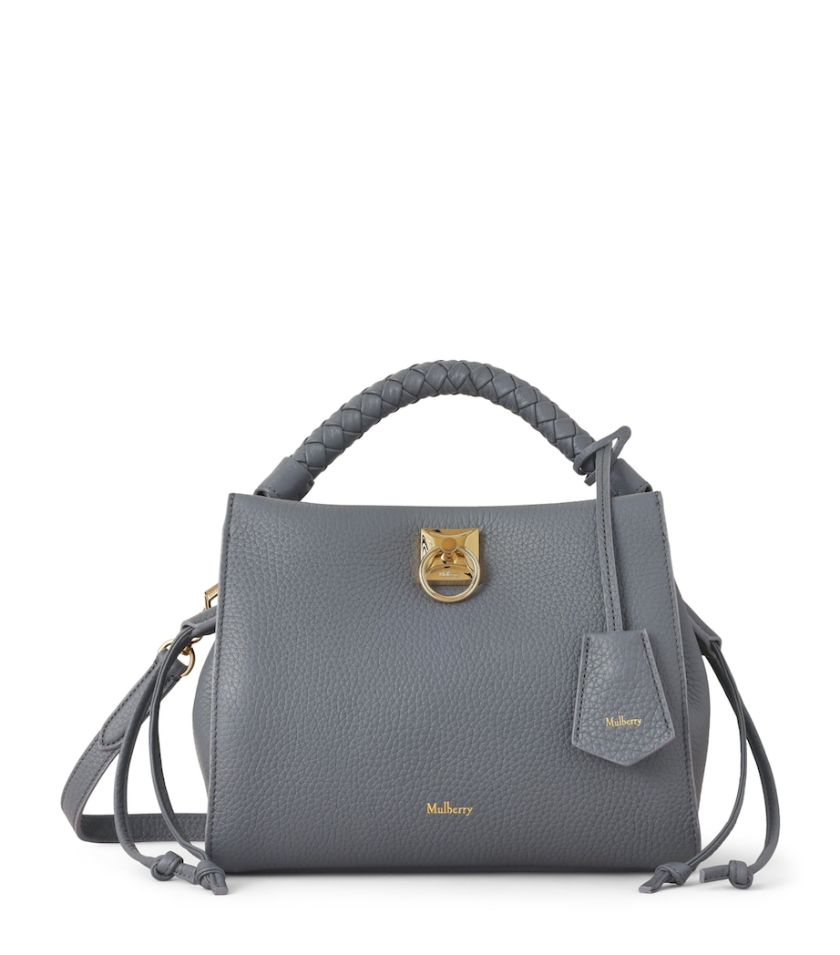 Mulberry Small Leather Iris Shoulder Bag Foggy Grey Image 1