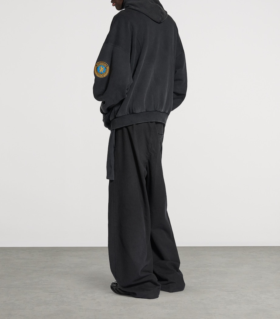 Cotton Uniform Patch Hoodie 1041 Image 5