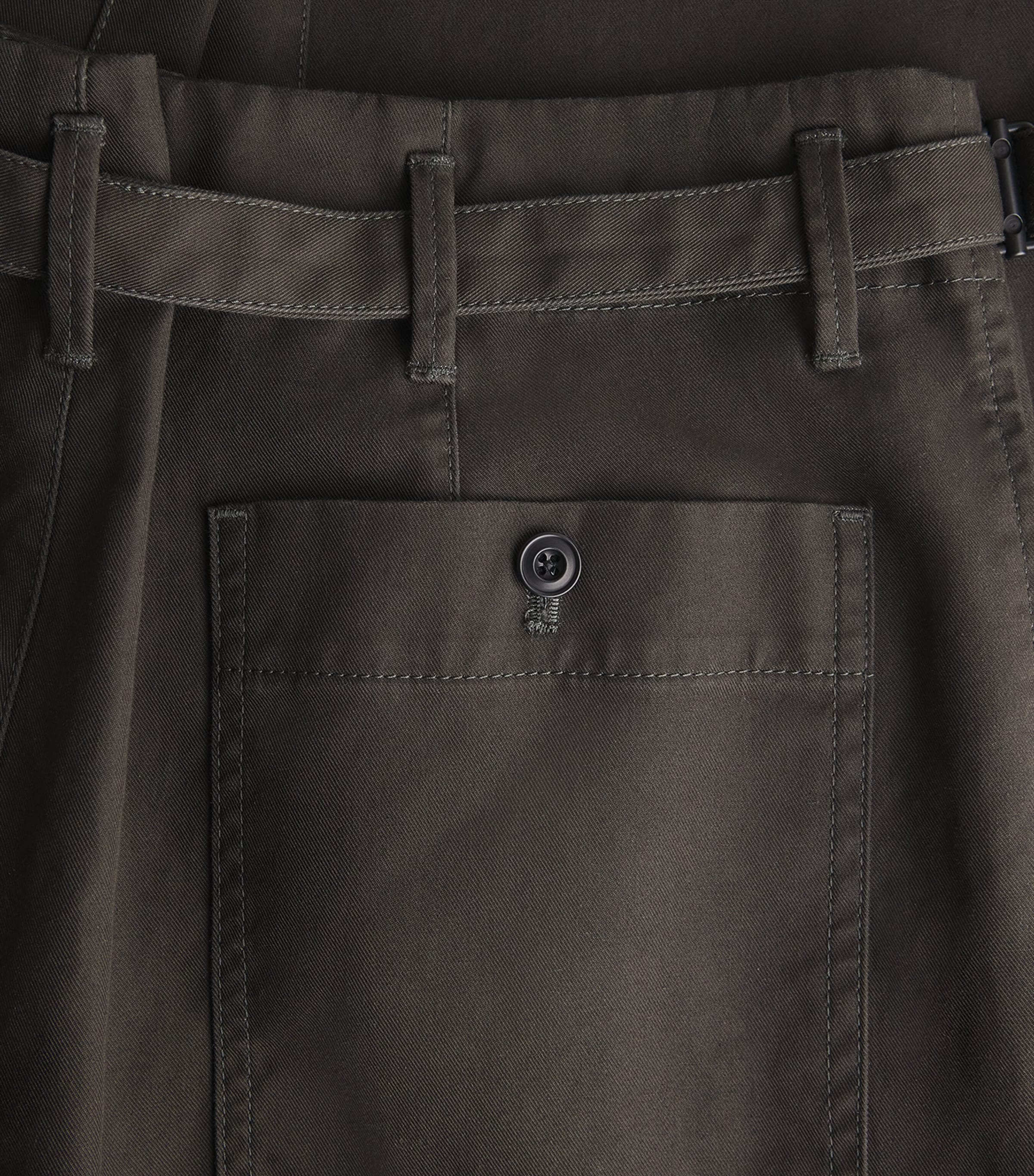 Lemaire Mens Carrot Tapered Straight Trousers Espresso Image 6