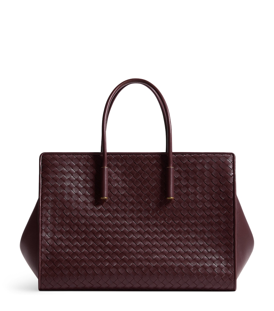 Bottega Veneta Womens Leather Barbara Tote Bag Image 1