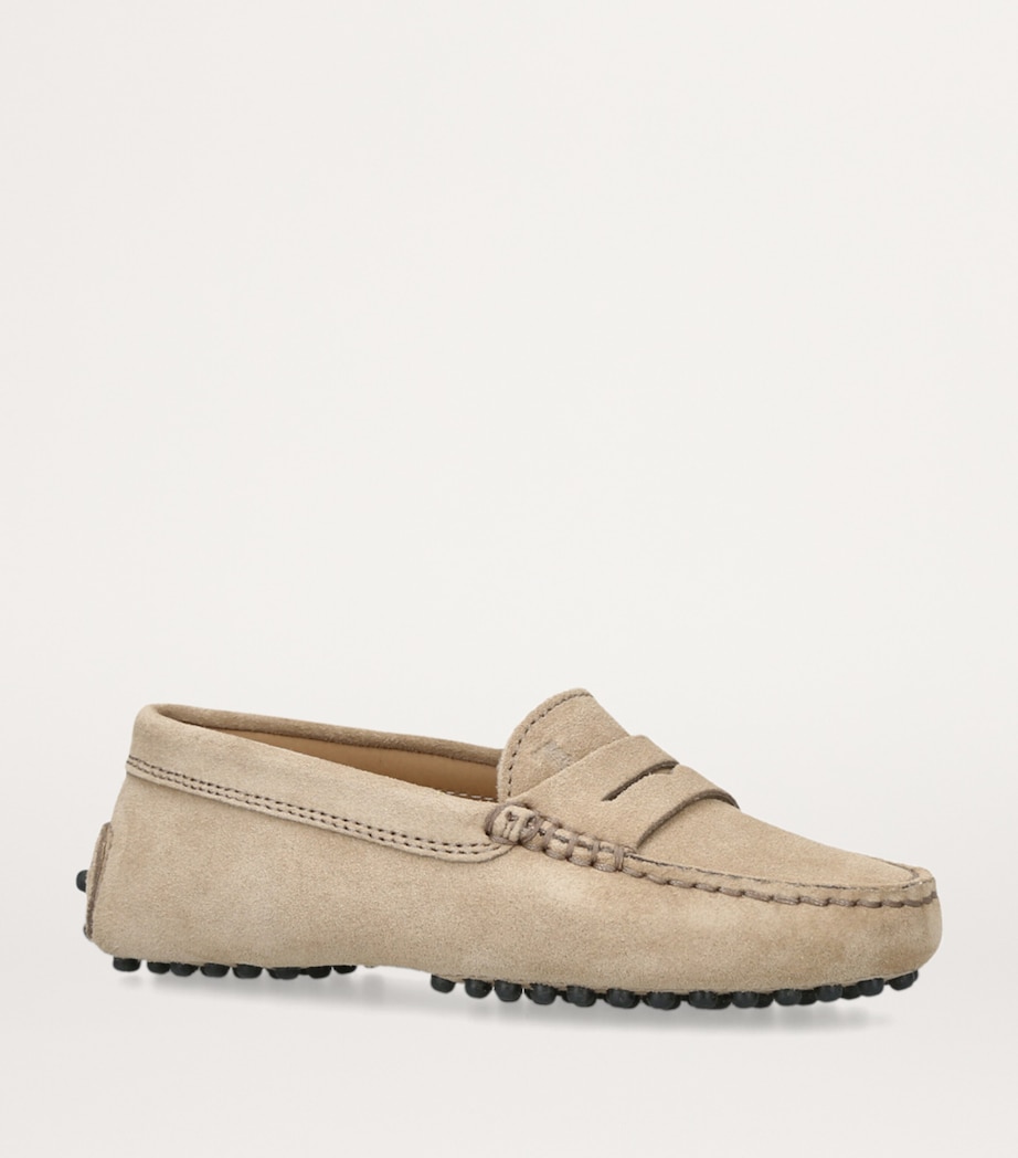 Tod's Suede Gommini Loafers Taupe Image 3