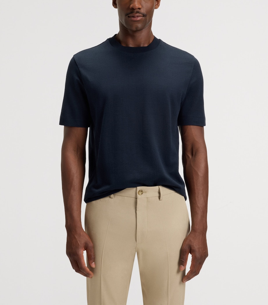 Cotton-Silk Check T-Shirt 404 Image 3