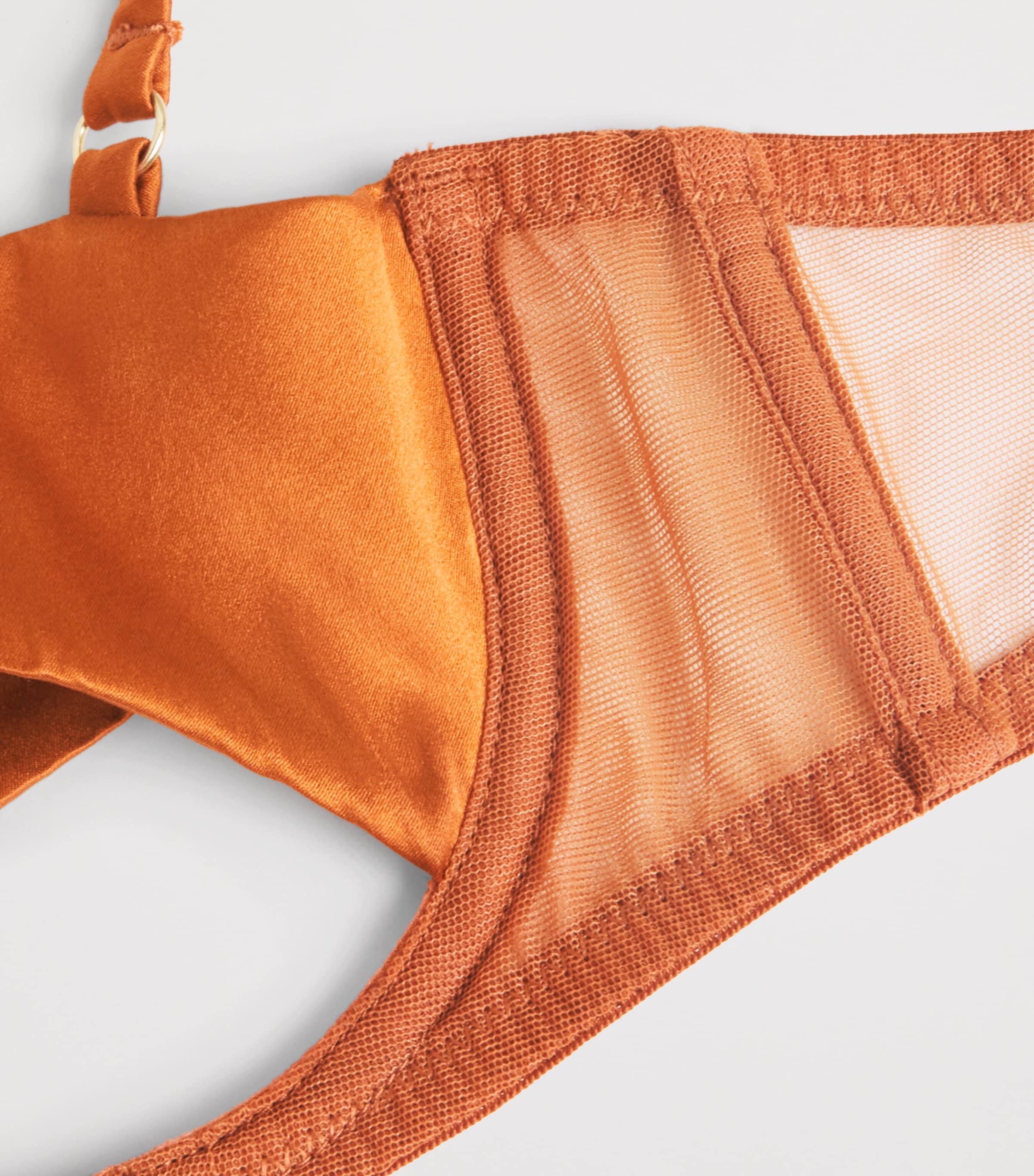 Kiki de Montparnasse Womens Maxim Balconette Bra Amber Image 4