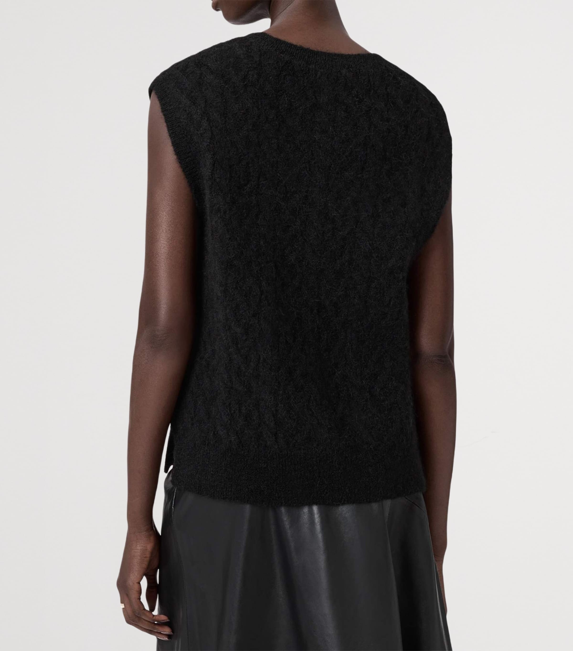 Alpaca-Blend Sirius Sweater Vest BLACK Image 5