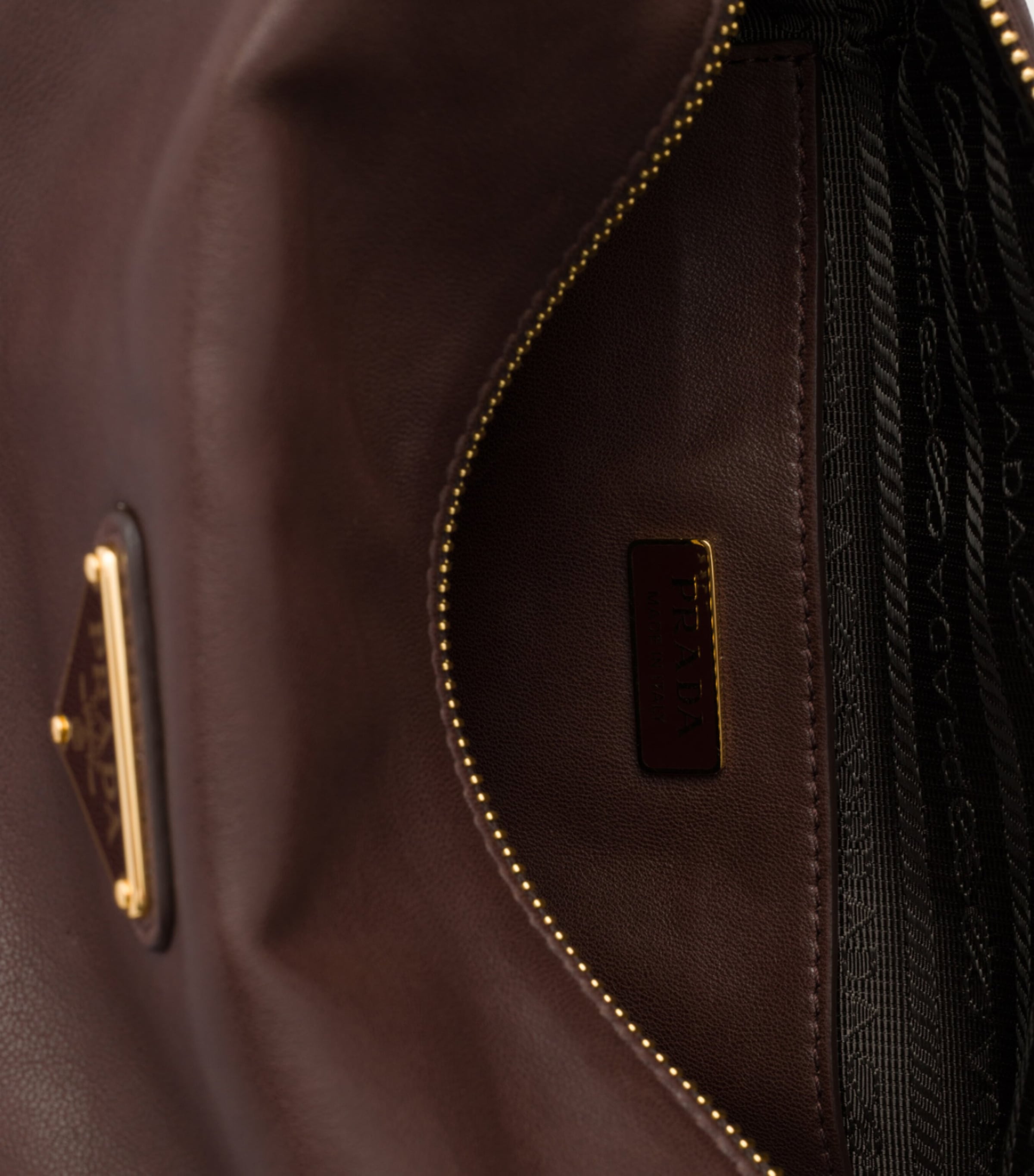 Prada Small Leather Explore Shoulder Bag Brown Image 4