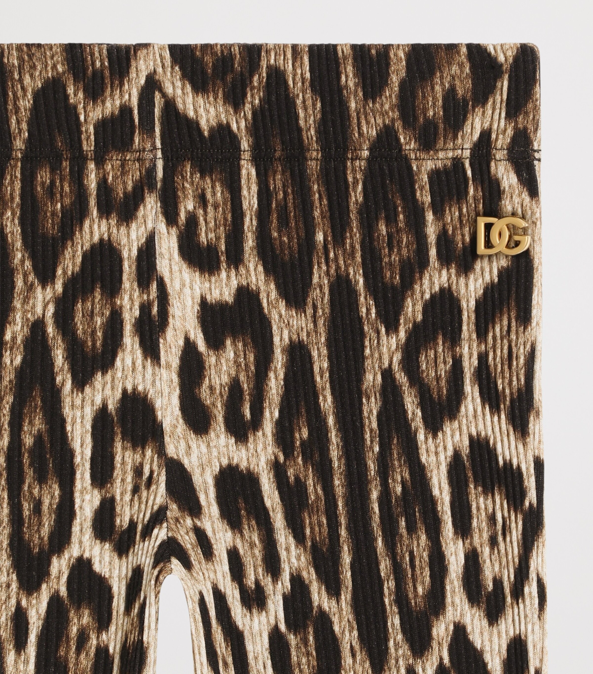 Dolce&Gabbana Kids Leopard Flared Leggings (8-12+ Years) Leo New Image 3