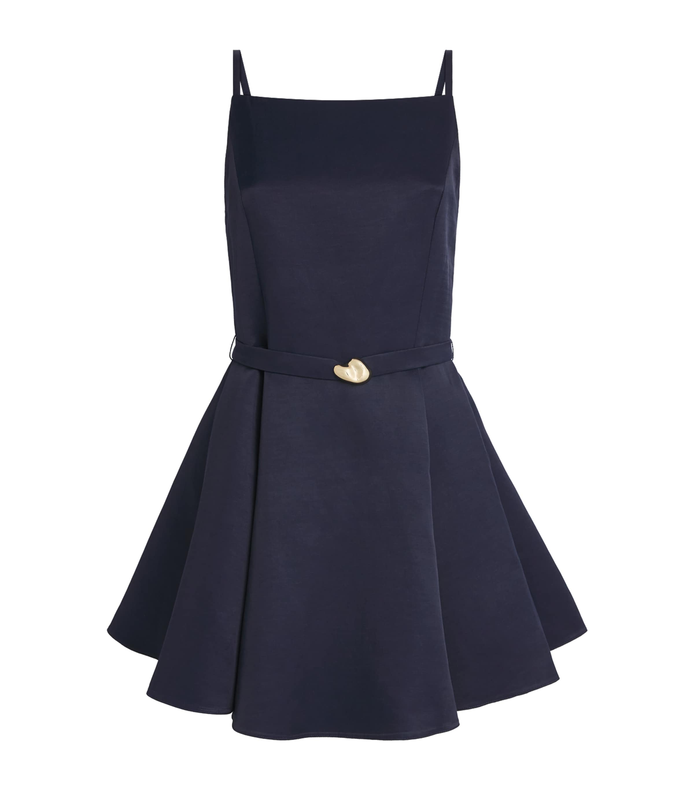 Maje Womens Faille Embellished Mini Dress Navy Image 1