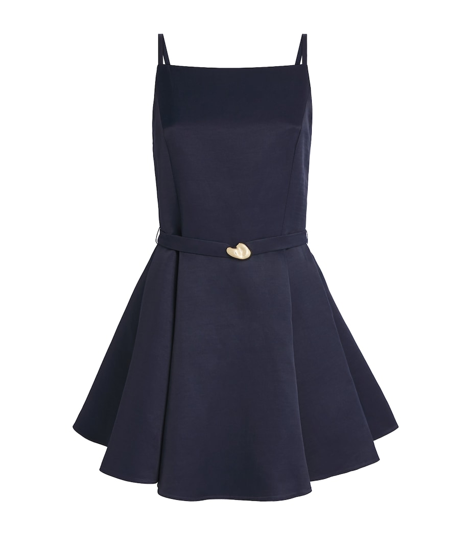 Maje Womens Faille Embellished Mini Dress Navy Image 1