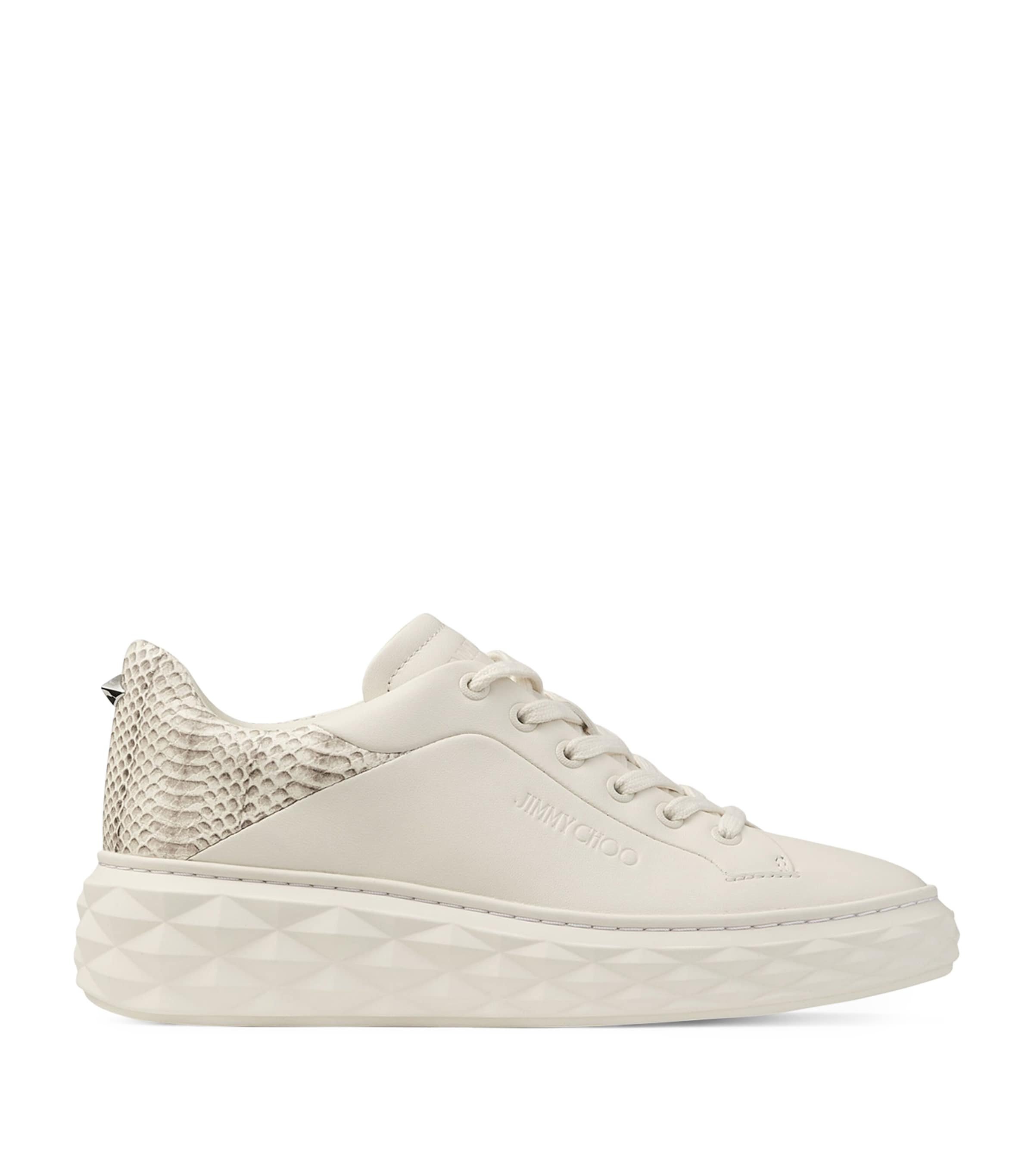 Jimmy Choo Diamond Maxi Leather Sneakers