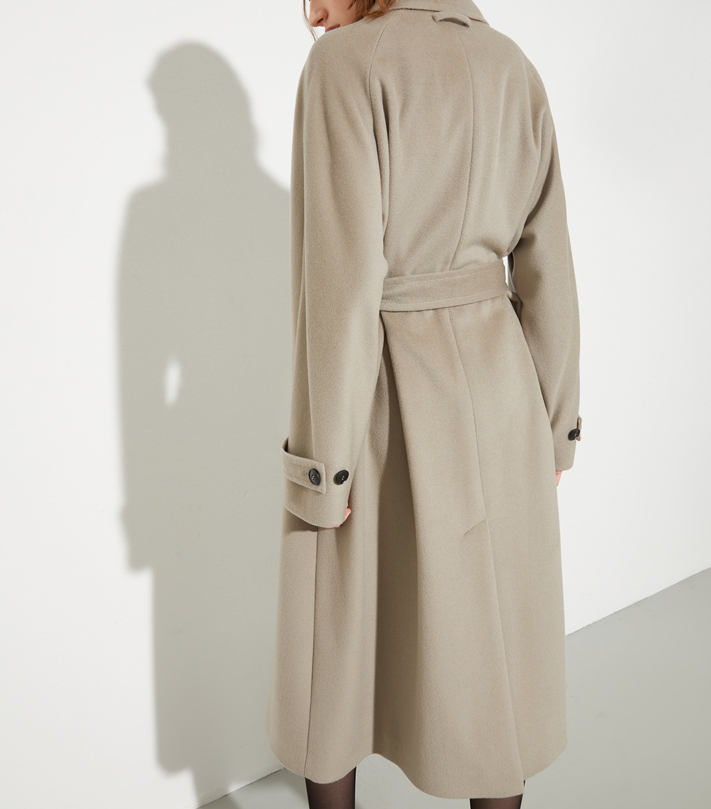 Wool-Cashmere Wrap Coat LIGHT GREY Image 4