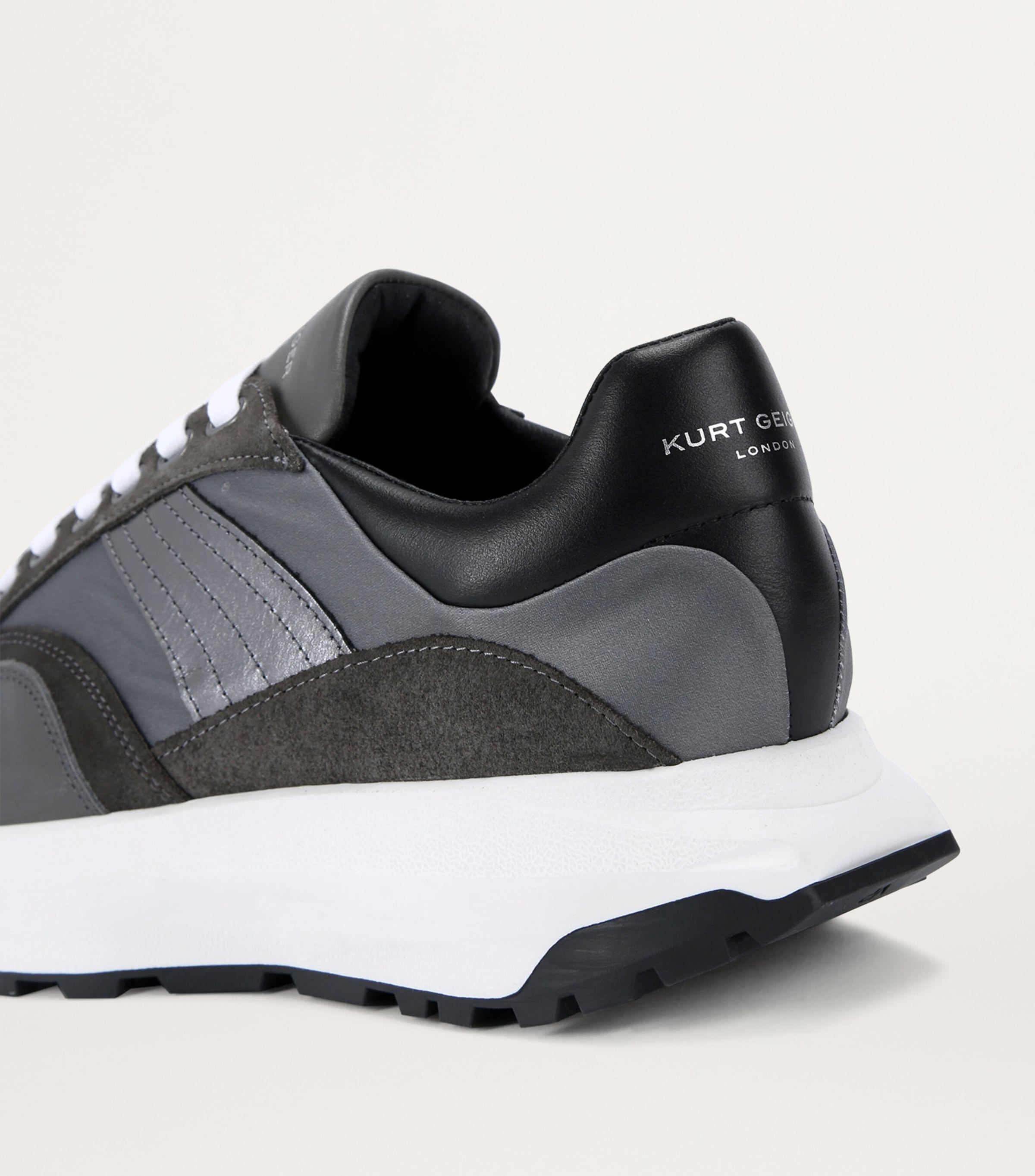 Kurt Geiger London Two-Tone Gaspar Sneakers Grey Image 3