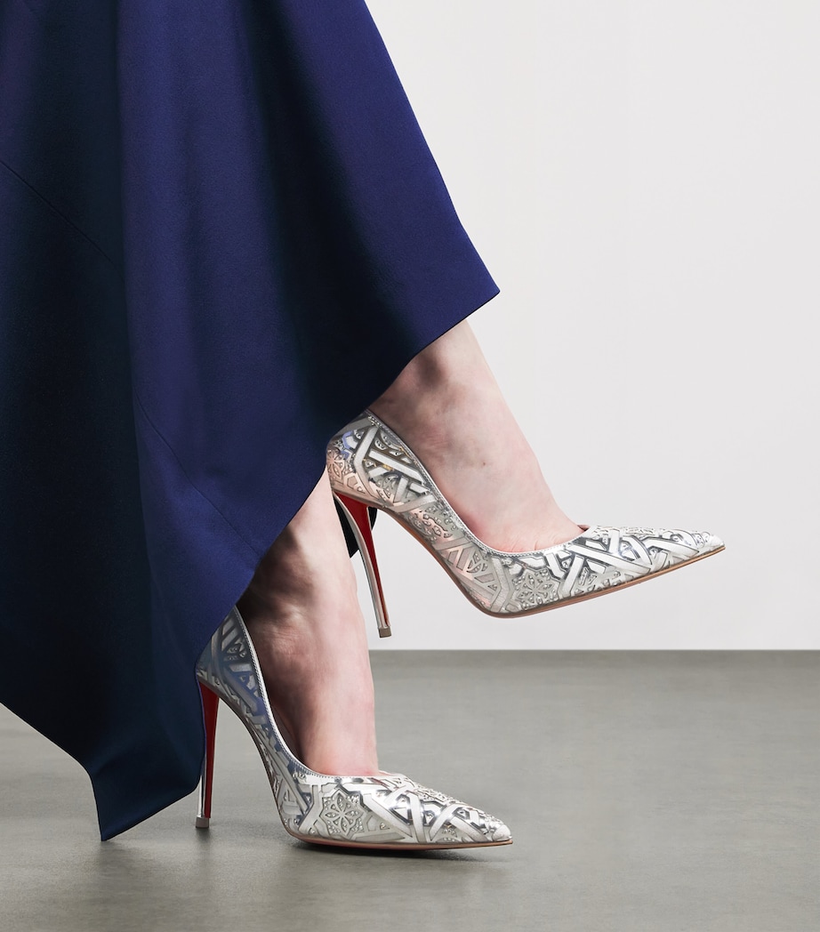 Christian Louboutin Womens Miss Z Carouba Leather Pumps 100 Image 2