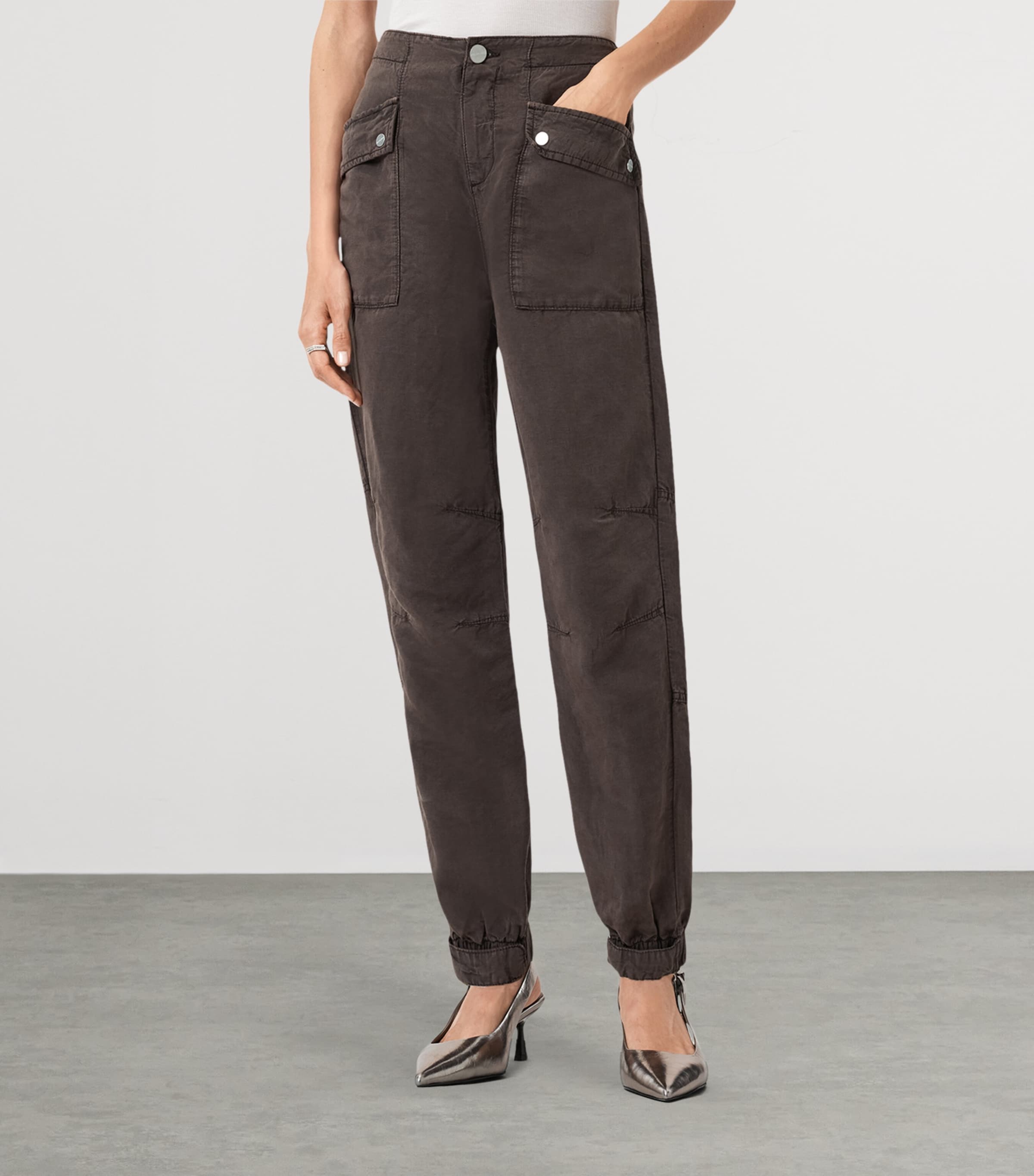Val Cargo Trousers DARK BROWN Image 6