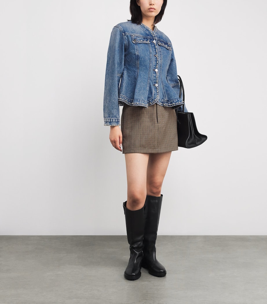 Beaded Denim Jacket BLUE JEAN Image 2