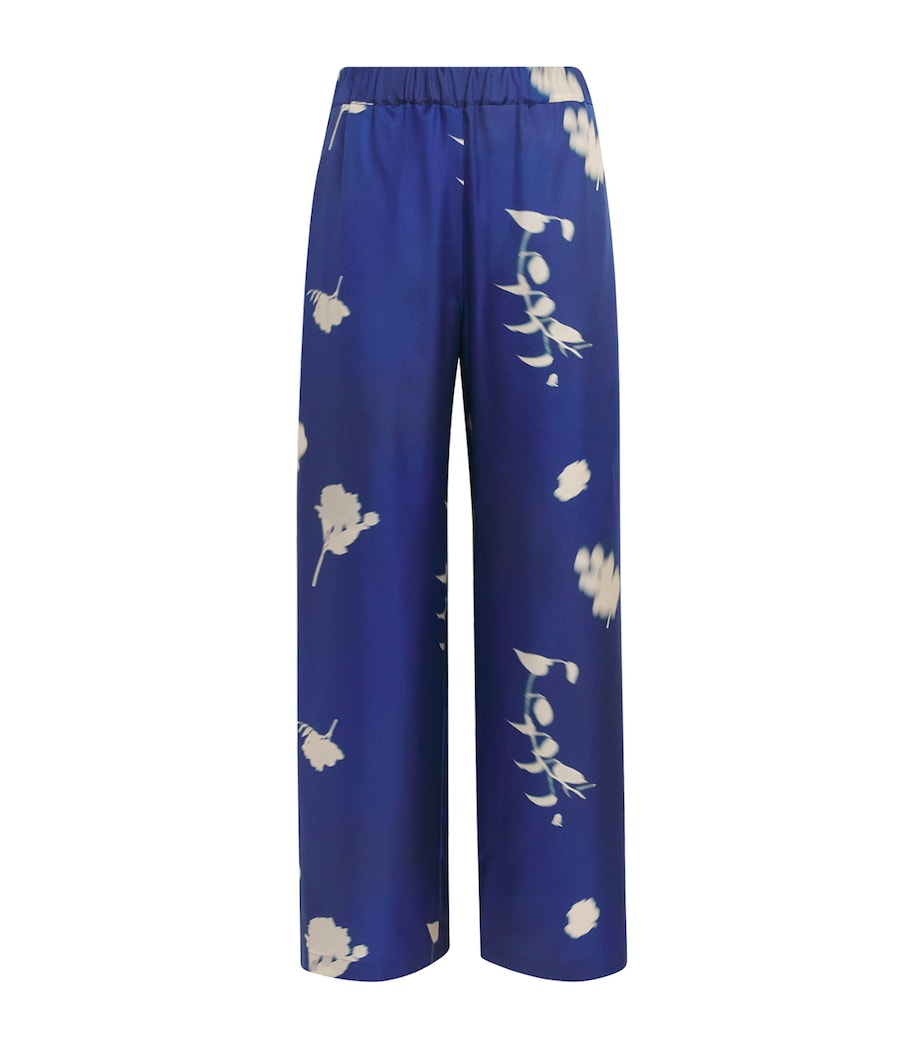 Silk Helga Trousers CHINA BLUE Image 1