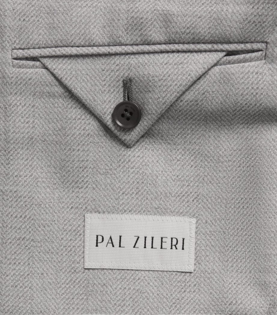 Pal Zileri Mens Active Blazer Light Grey Image 6