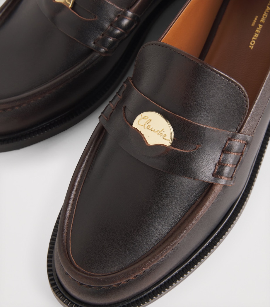 Leather Loafers CHOCOLATE Image 5