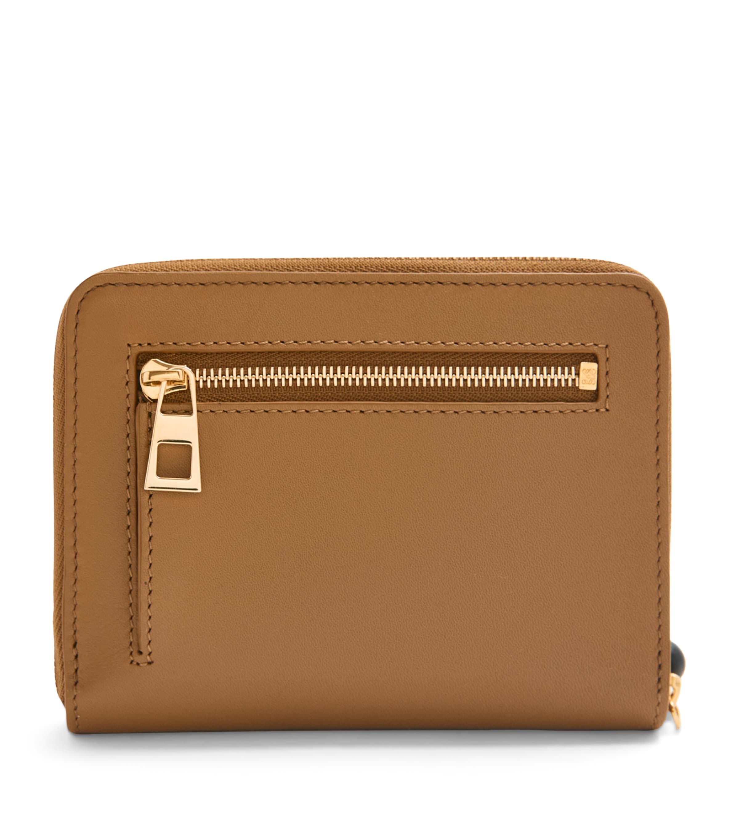 LOEWE Leather Knot Zip-Around Wallet Oak/black Image 3