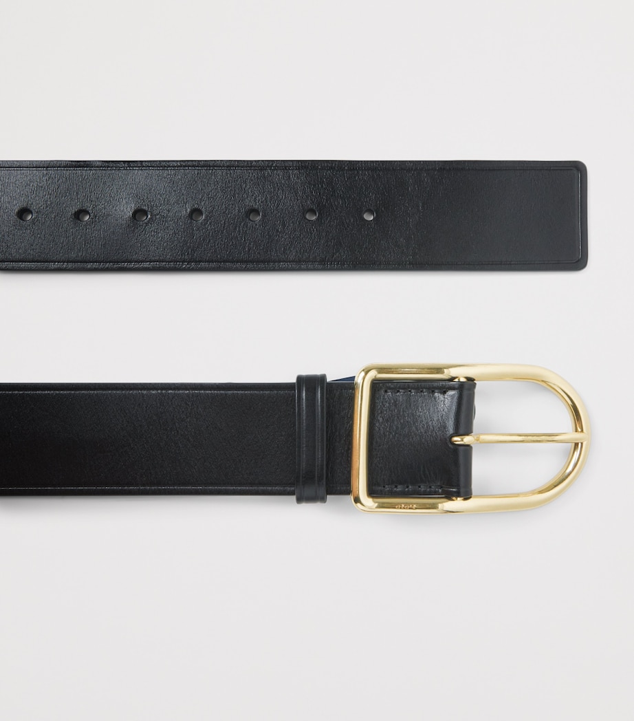 Polo Ralph Lauren Leather Belt Black Image 3