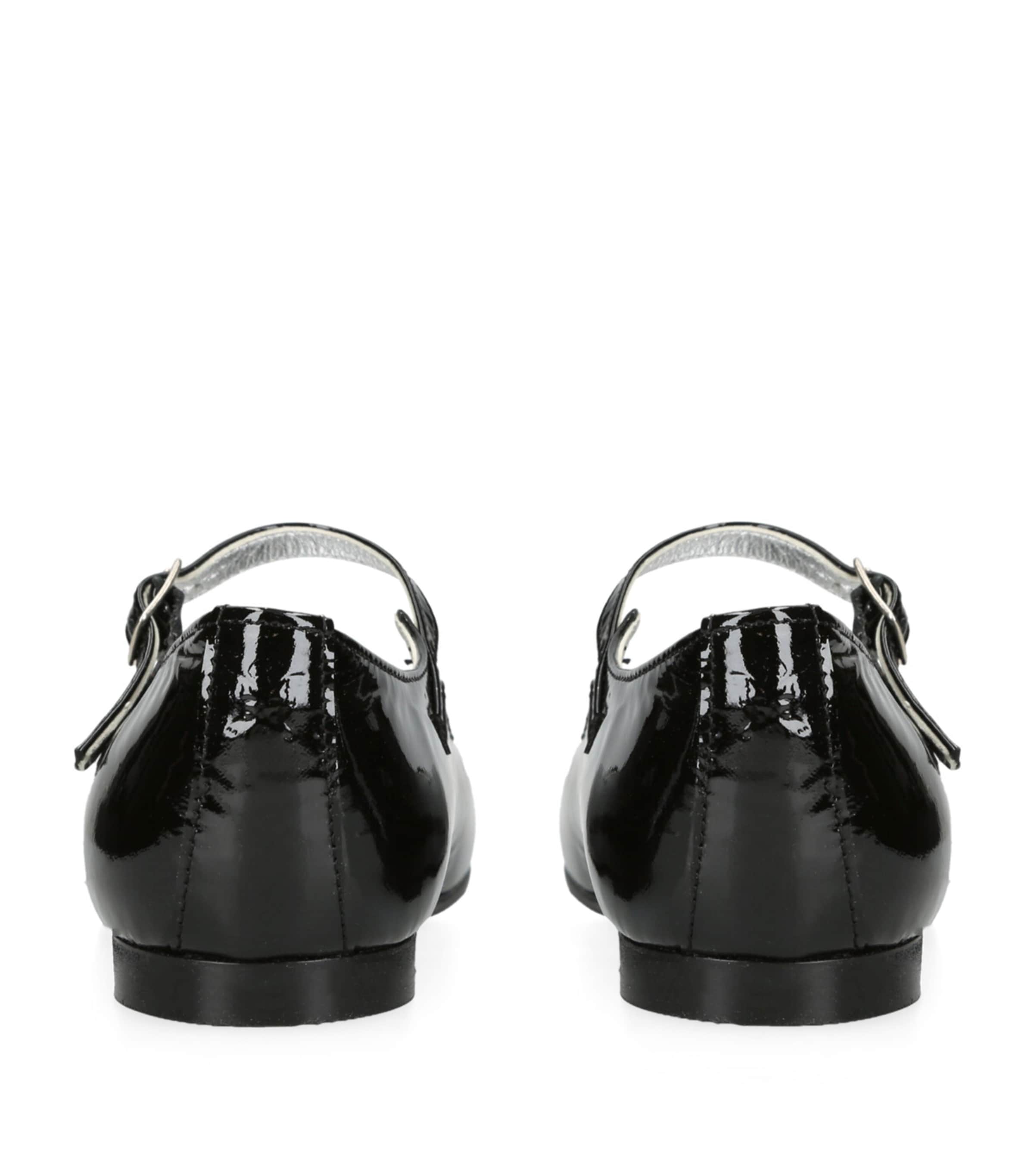 papouelli Patent Leather Siena Mary Janes Black Image 2